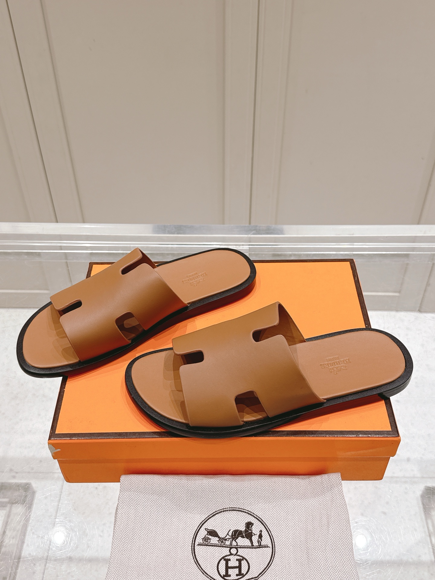 Hermès Hermes爱马仕lzmir系列 老舅鞋 二舅拖鞋 H拖 凉鞋