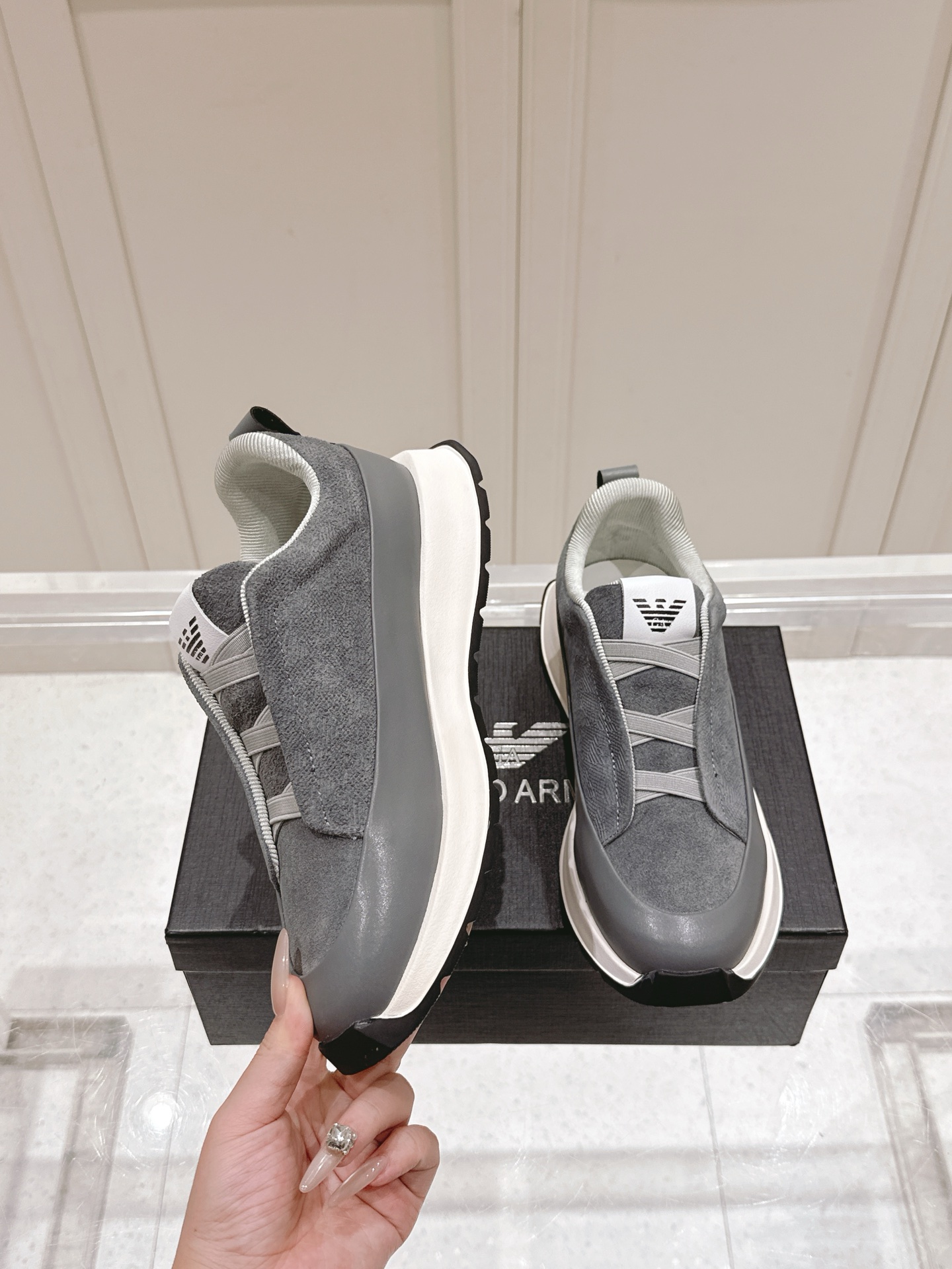 EA7 Leisure Sneakers: Male Version 675, Original Design with Unique Brand Identity - 图片 4