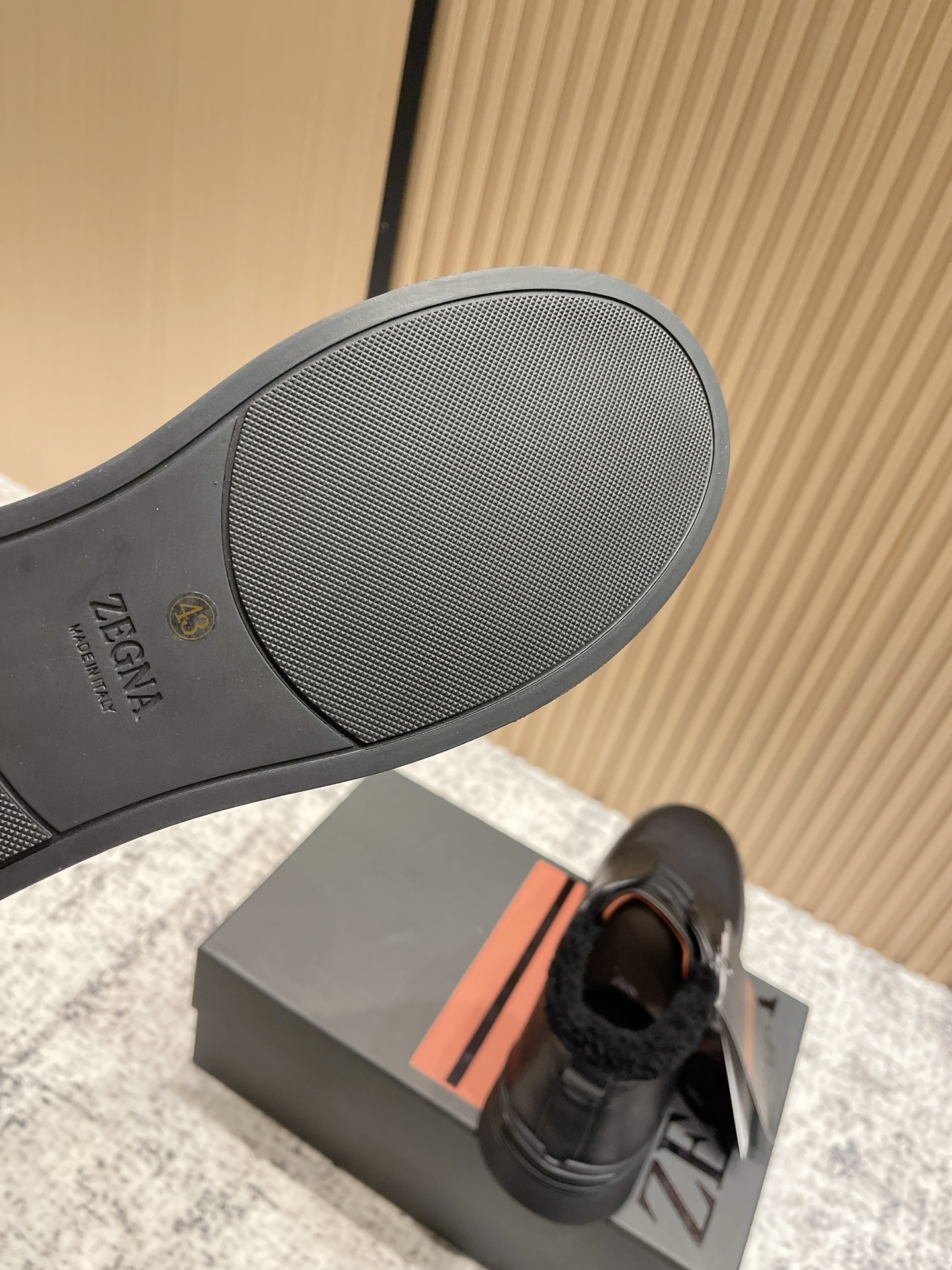 Zegna Triple Stitch Winter High-Top Sneakers Black Leather for Men 9 i1759235257781 4815 0 7