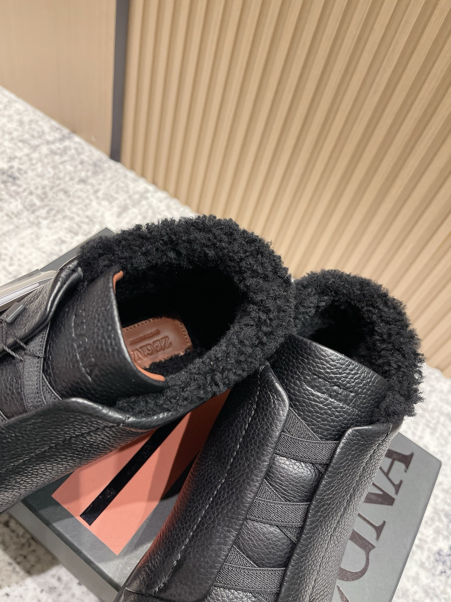 Zegna Triple Stitch Winter High-Top Sneakers Black Leather for Men 7 i1759235259200 7823 0 5