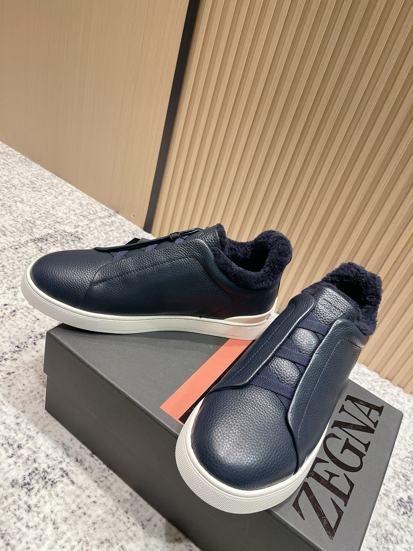 Zegna Triple Stitch Men's Leather-Lined Loafer Sneakers - Comfort & Style 4 i1759236286642 766 0 2