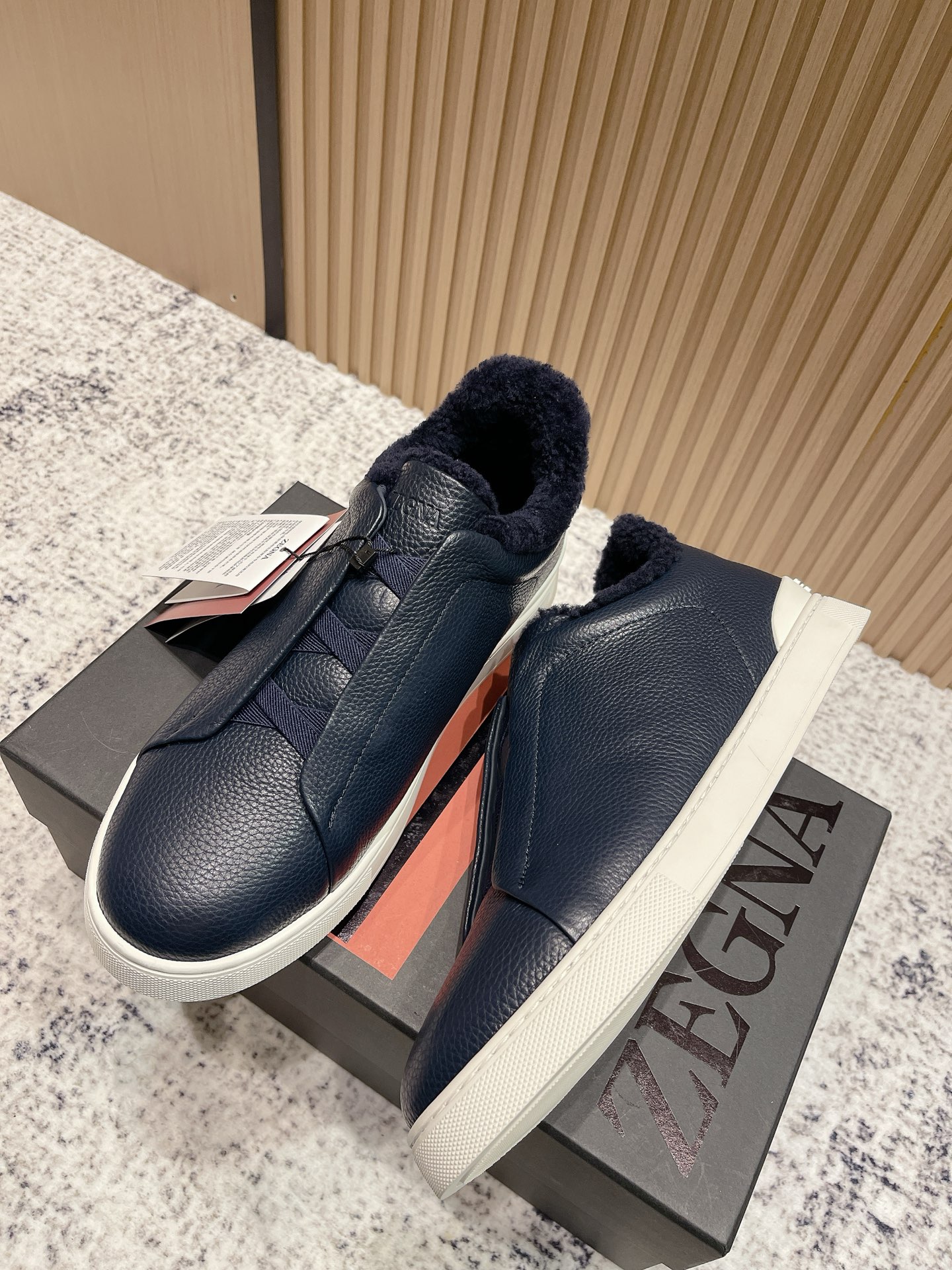 Zegna Triple Stitch Men's Leather-Lined Loafer Sneakers - Comfort & Style 3 i1759236286785 941 0 1