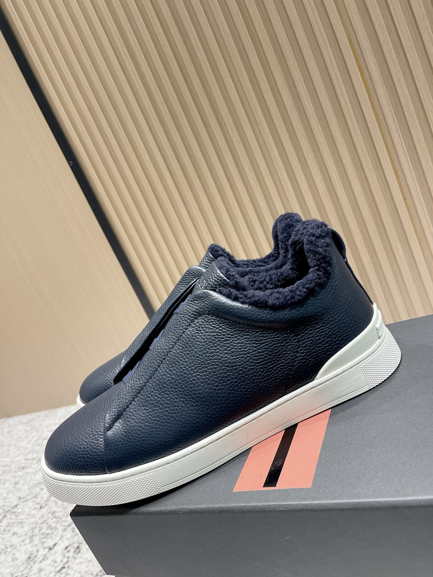 Zegna Triple Stitch Men's Leather-Lined Loafer Sneakers - Comfort & Style 6 i1759236287340 7890 0 4