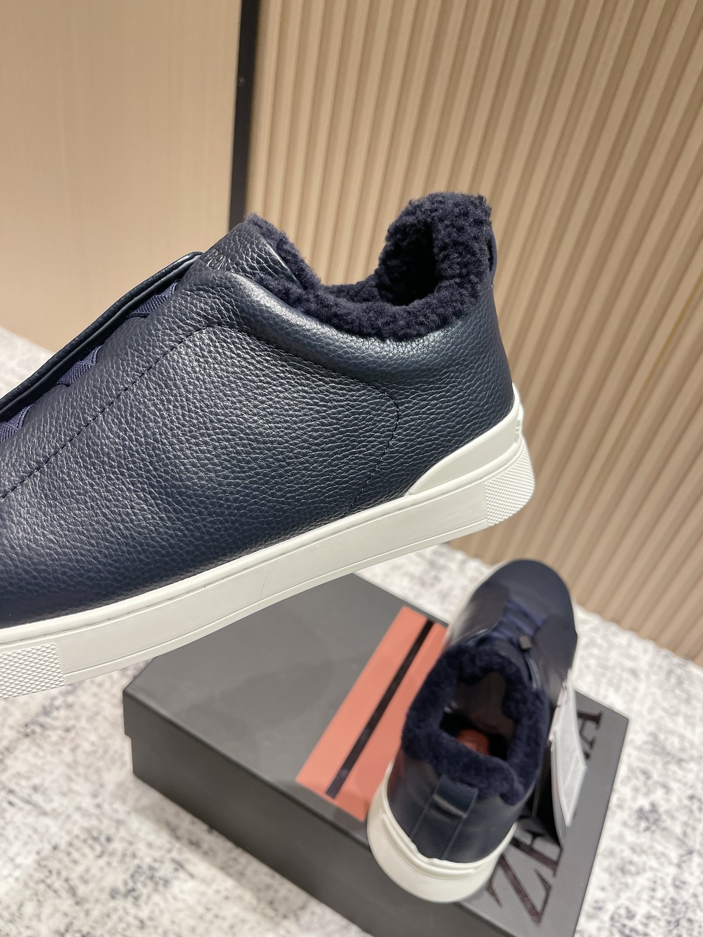 Zegna Triple Stitch Men's Leather-Lined Loafer Sneakers - Comfort & Style 10 i1759236288616 5556 0 8