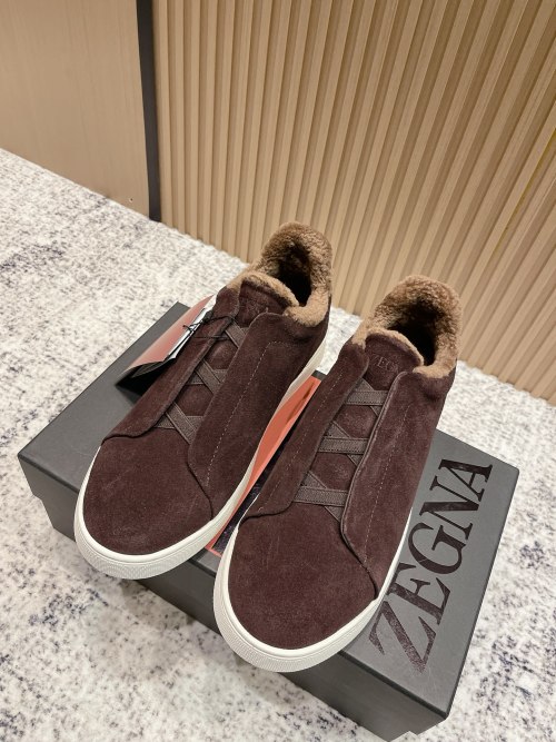 Zegna Men's Triple Stitch Suede Casual Shoes - Comfortable and Stylish 1 Zegna Men's Triple Stitch Suede Casual Shoes - Comfortable and Stylish