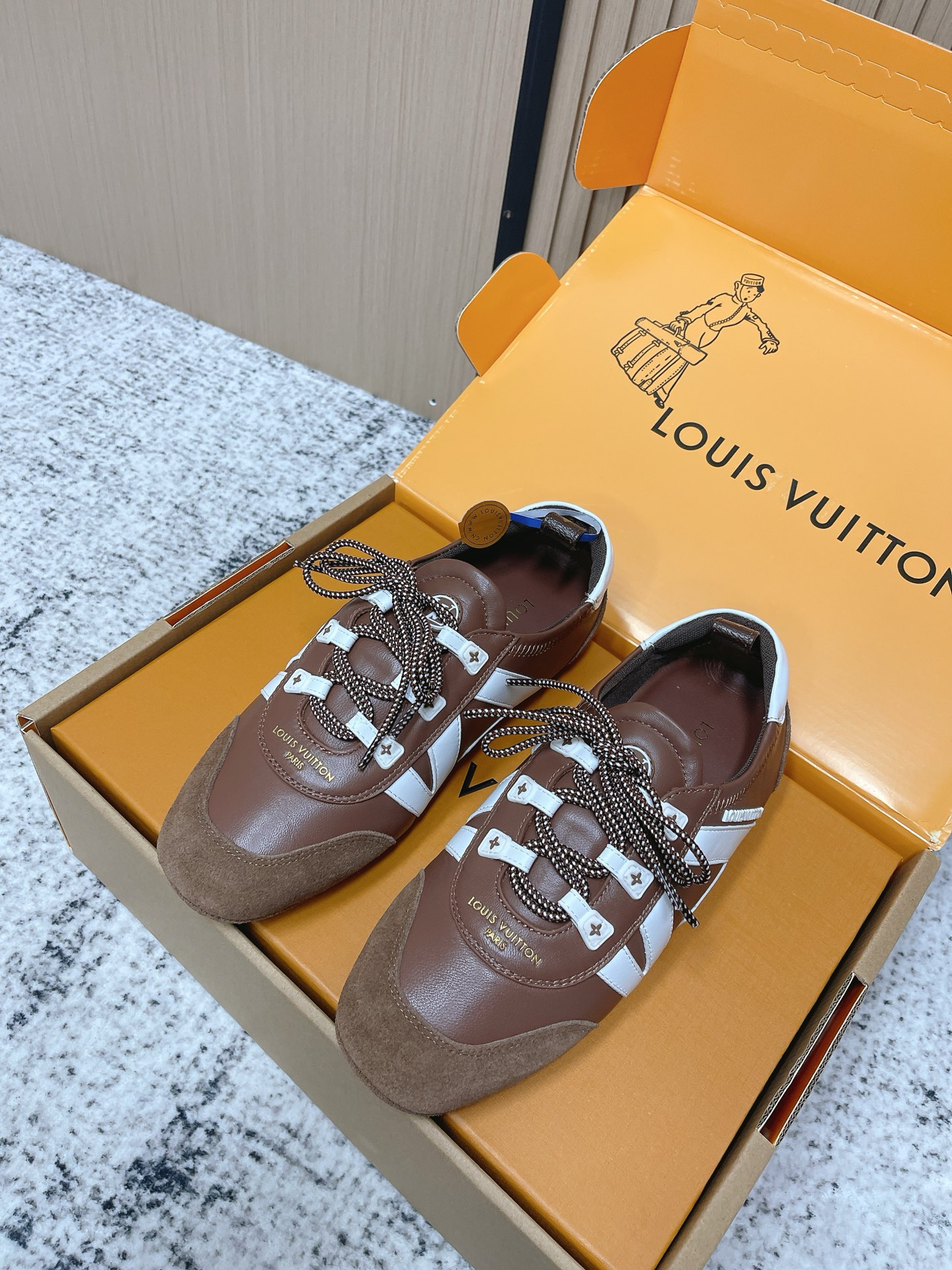 Louis Vuitton Louis Vuitton路易威登驴牌春夏Sneakerina系列 芭蕾运动鞋 德训鞋 平底鞋