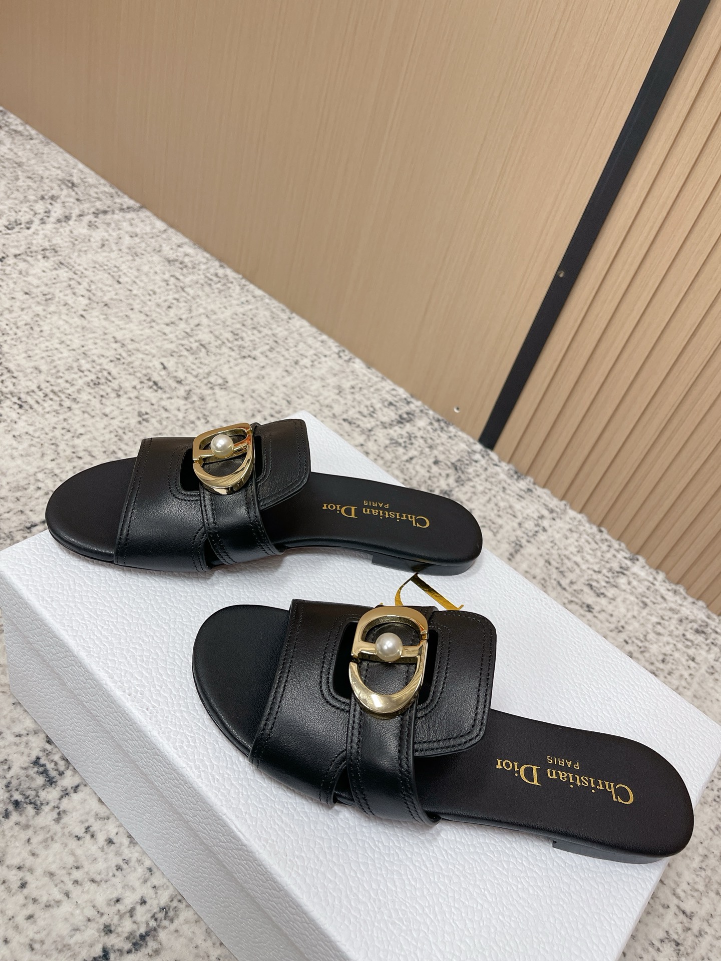 Dior Dior迪奥 26s Oblique字母拖鞋系列 平底粗跟女鞋