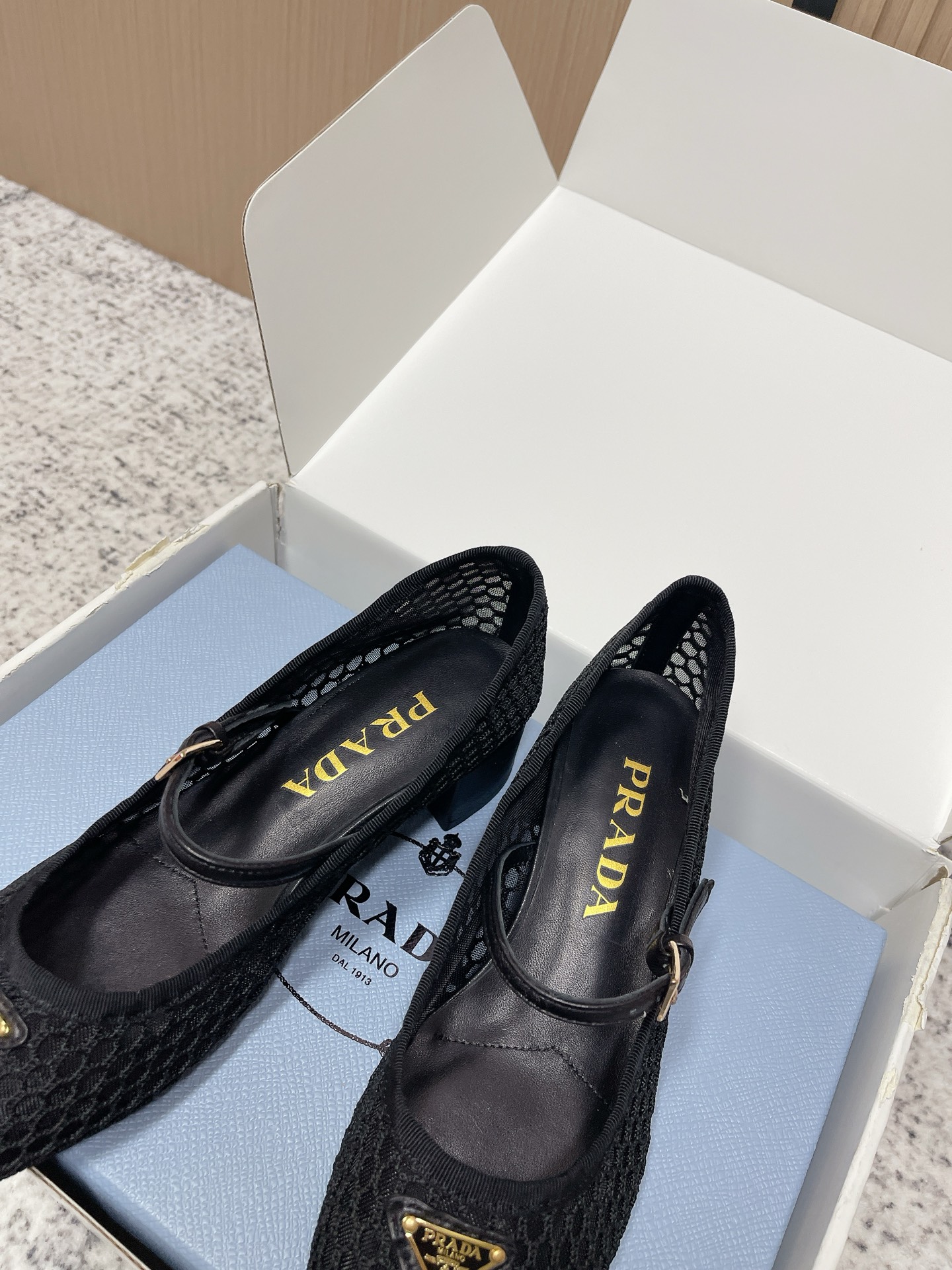 Prada Style Leather Women's Shoes style reference detail image 6 from source 774949