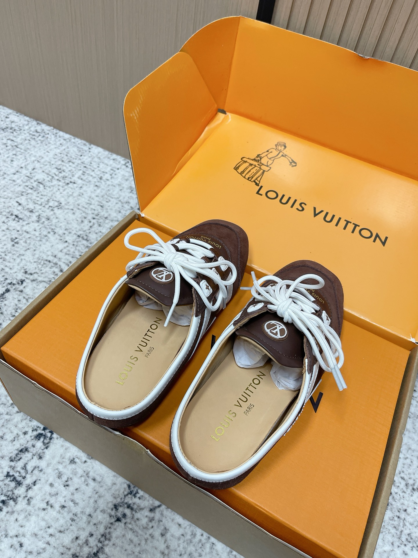Louis Vuitton LV最新Sneakerina系列 玛丽珍 芭蕾运动鞋 半拖鞋 德训鞋 休闲 平底鞋