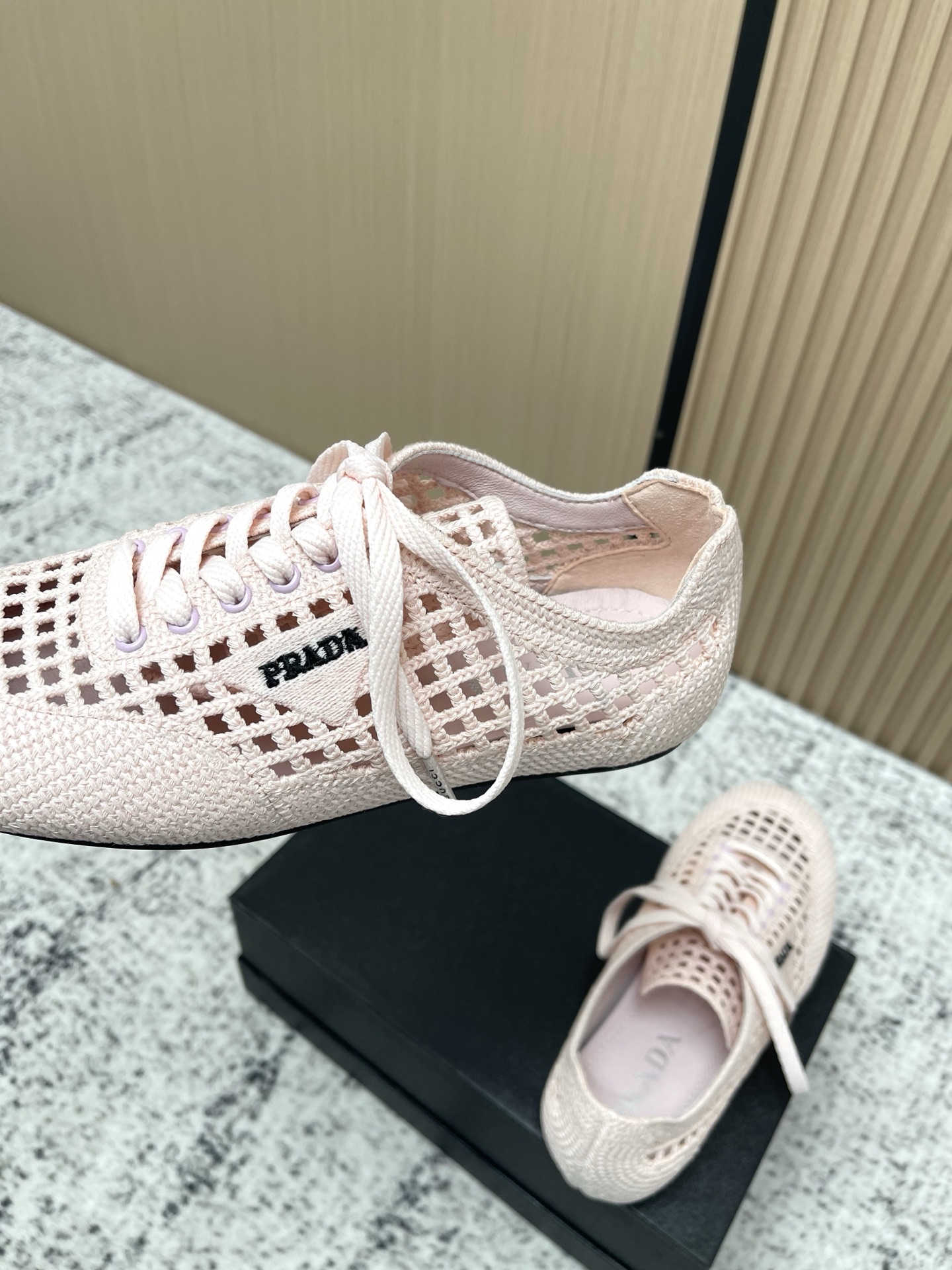 Prada Style Leather Women's Shoes style reference detail image 9 from source 774955