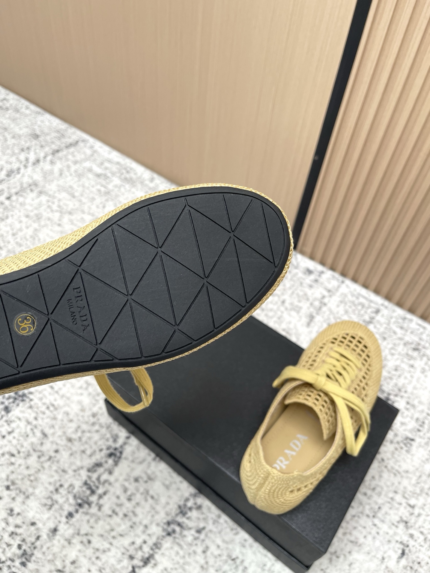 Prada Style Leather Women's Shoes style reference detail image 8 from source 774957