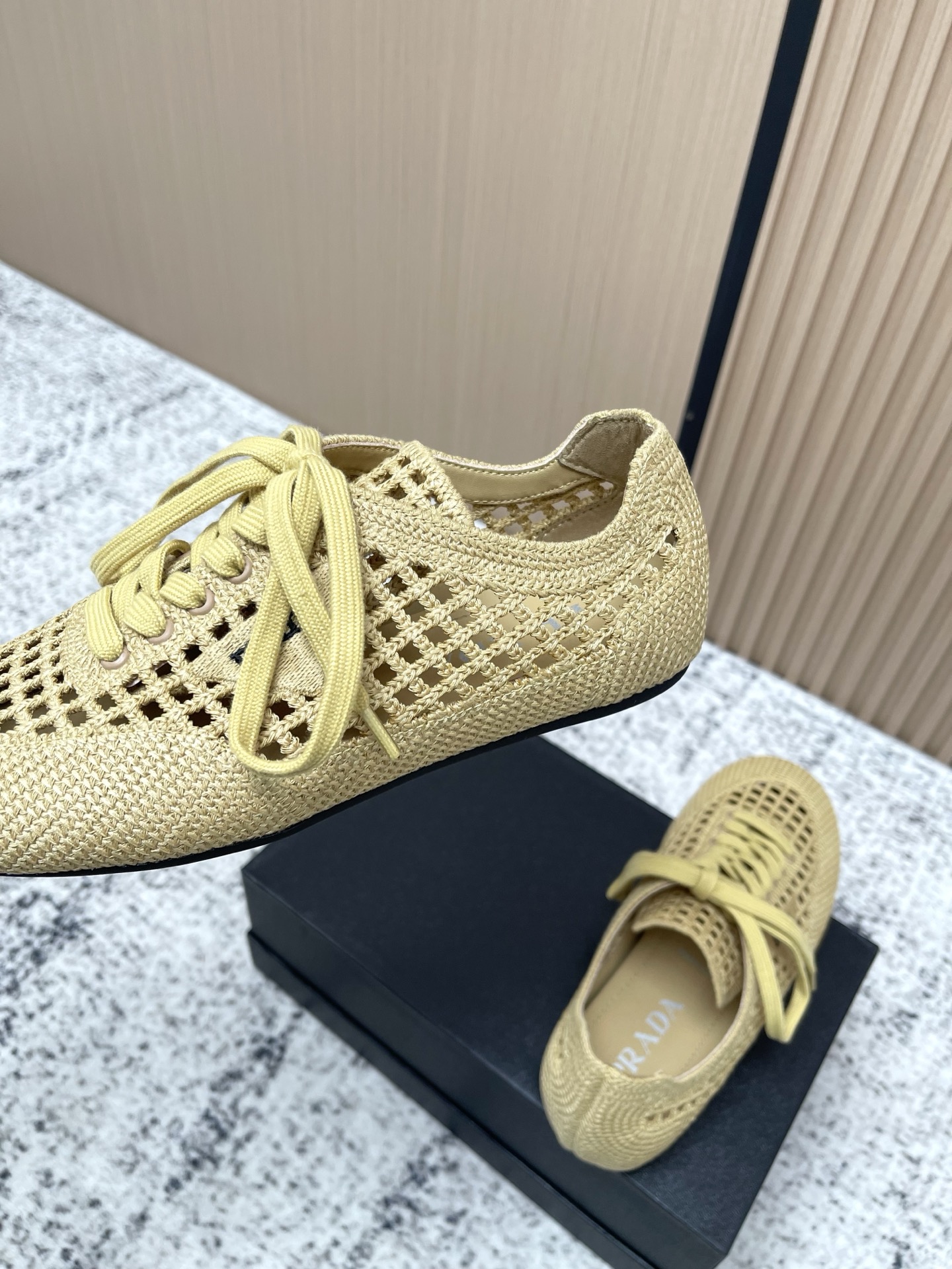 Prada Style Leather Women's Shoes style reference detail image 9 from source 774957