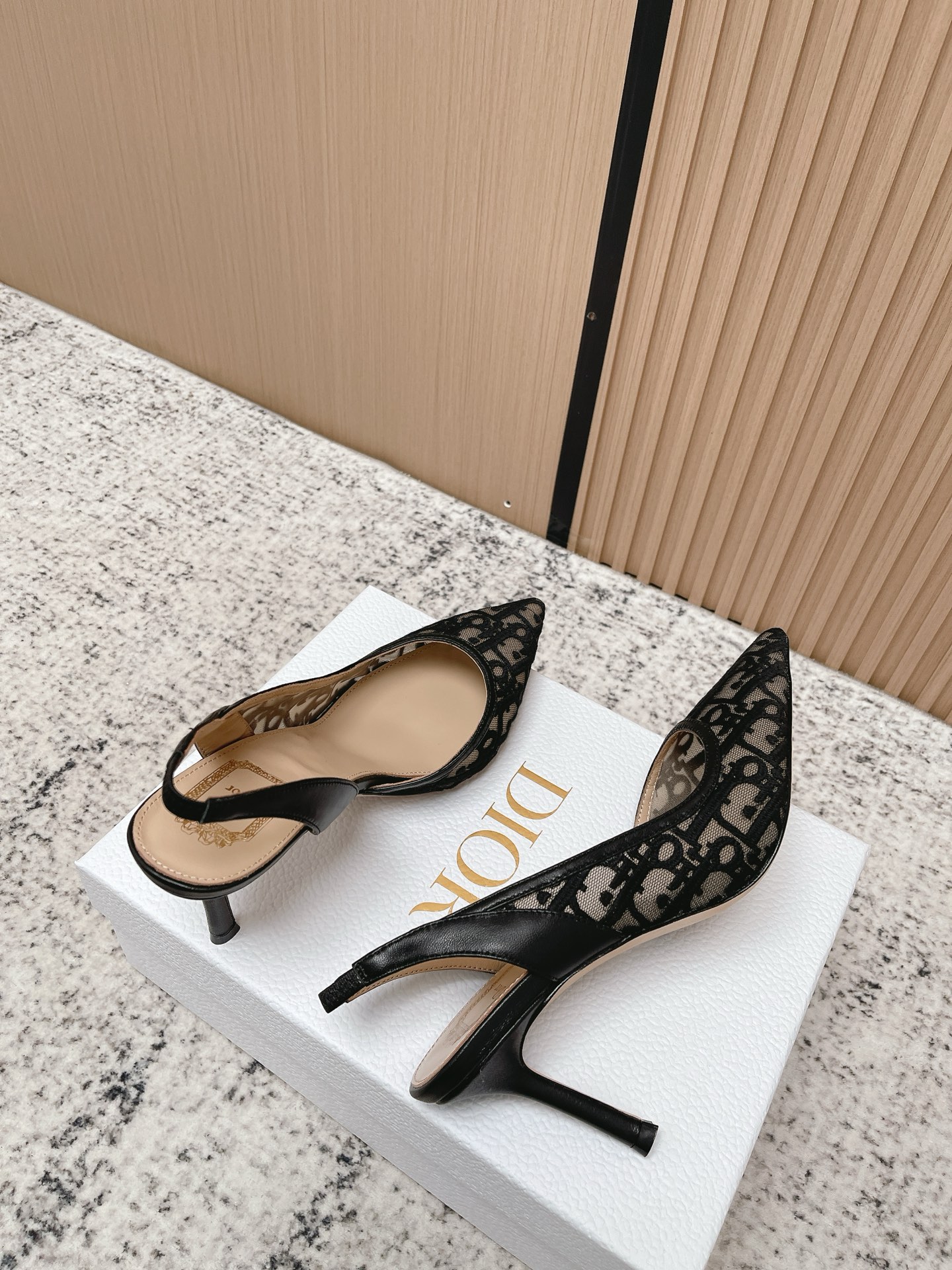 Dior Style Black Leather Women's Shoes style reference detail image 4 from source 775473