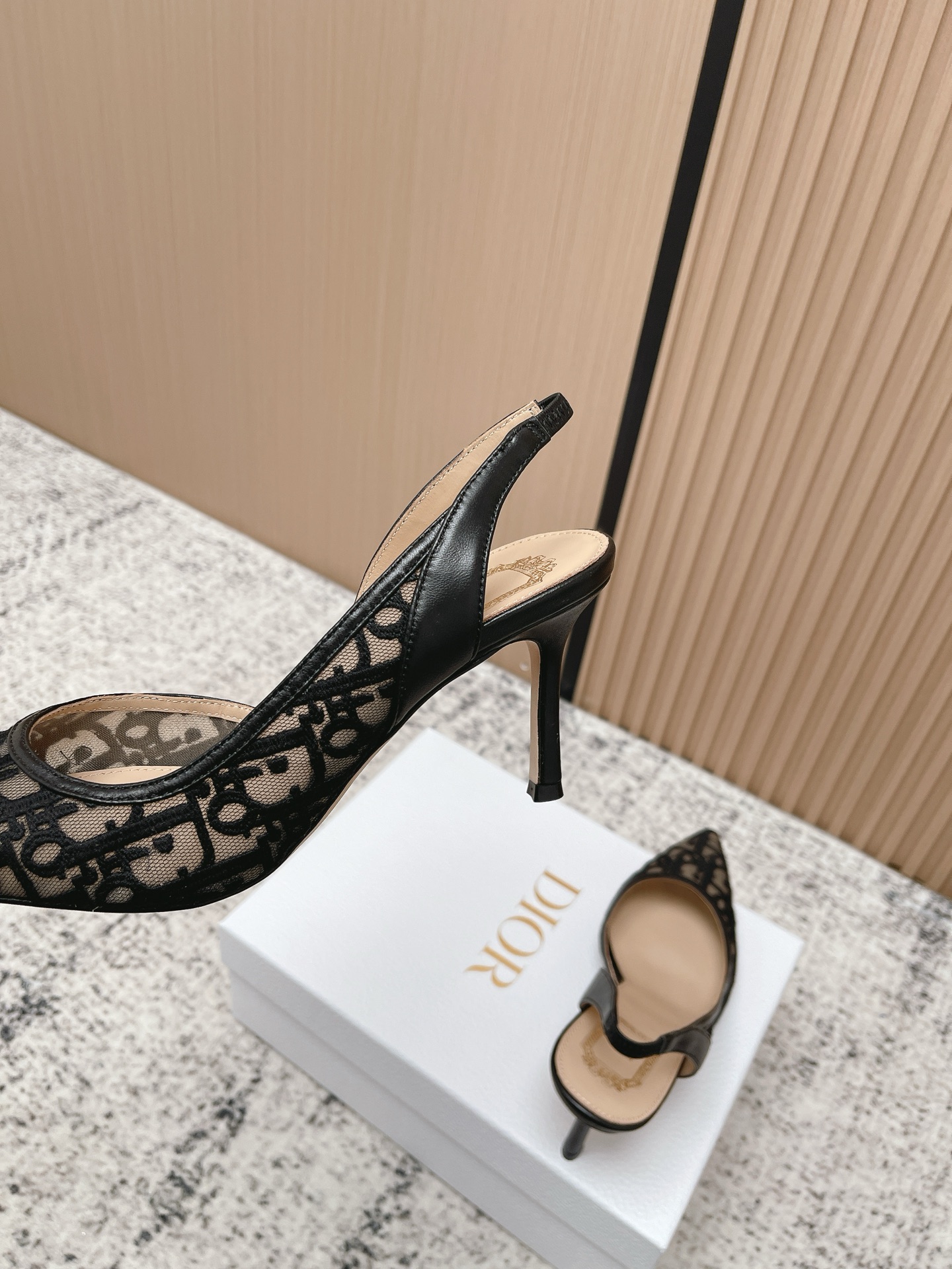 Dior Style Black Leather Women's Shoes style reference detail image 9 from source 775473