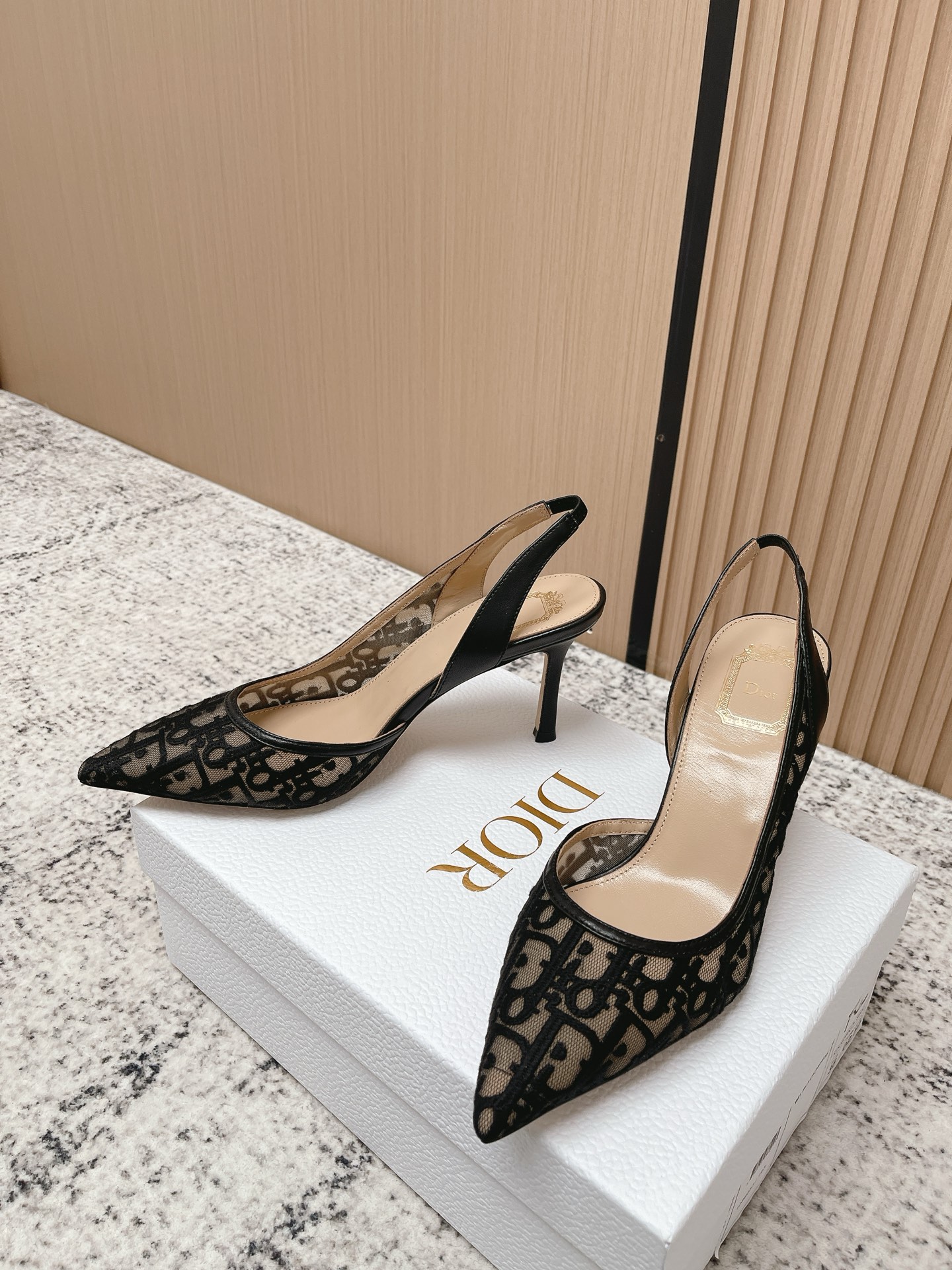 Dior Style Black Leather Women's Shoes style reference detail image 3 from source 775473