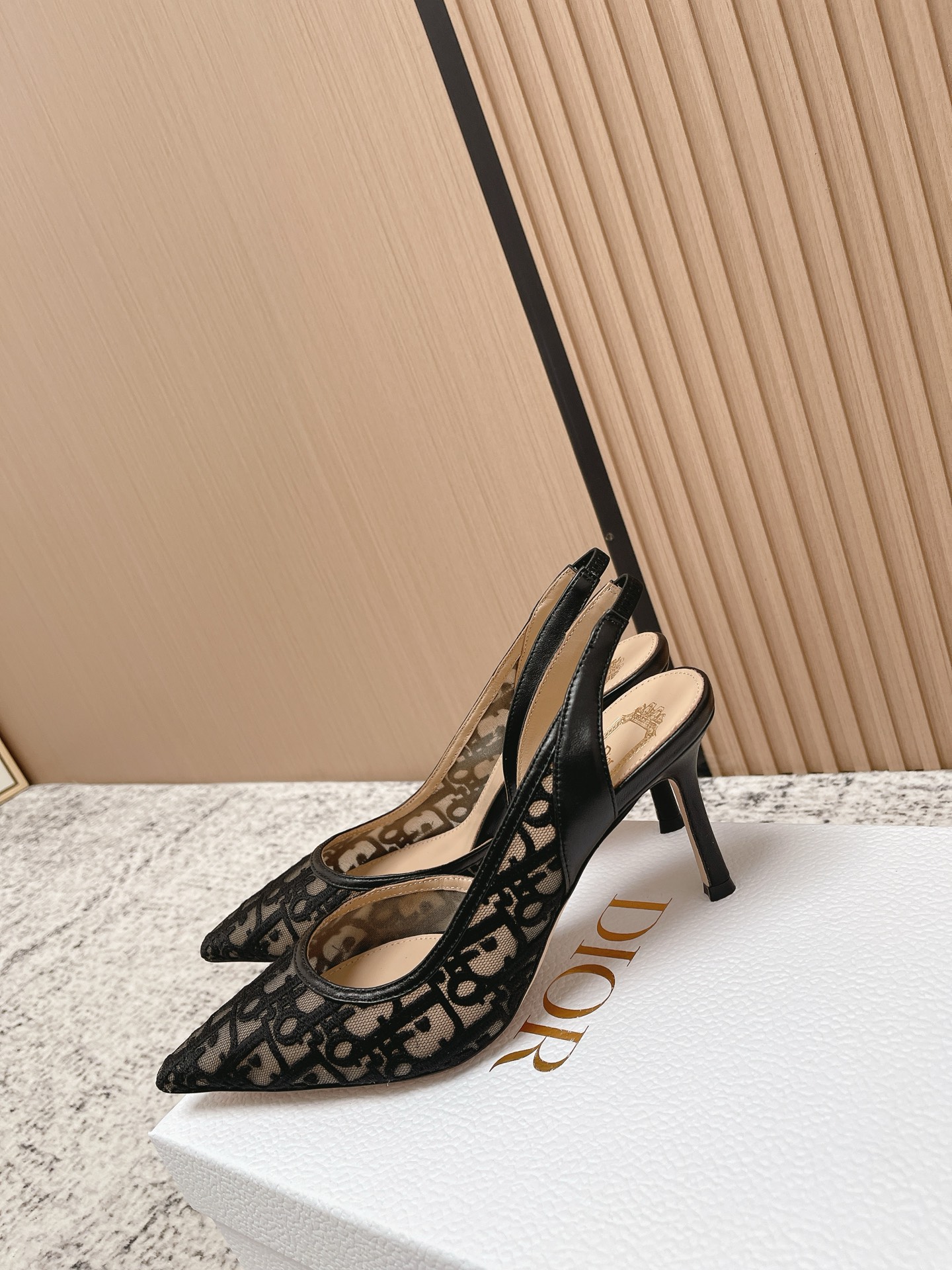 Dior Style Black Leather Women's Shoes style reference detail image 5 from source 775473