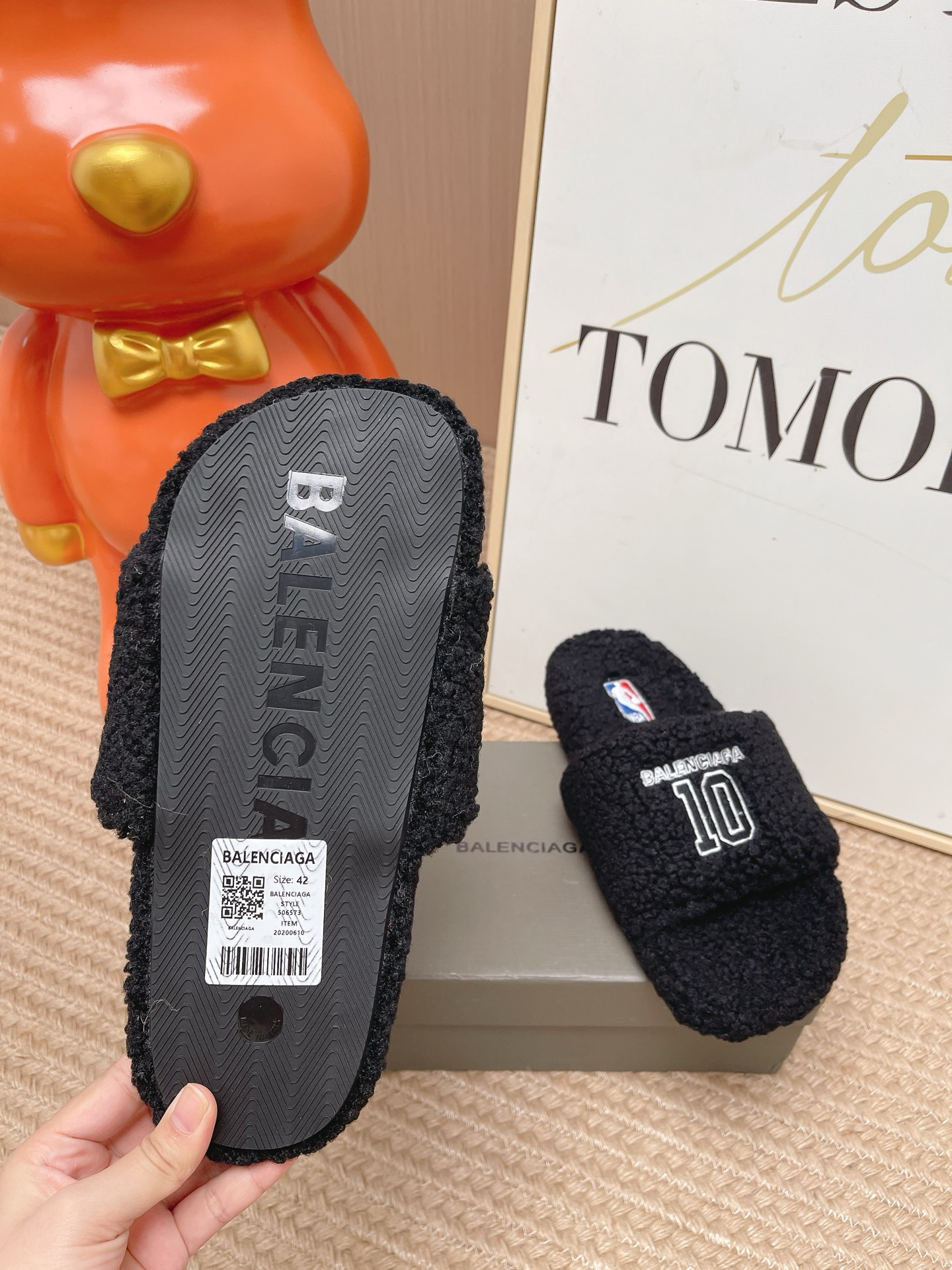 Balenciaga NBA Co-branded Fleece Slides