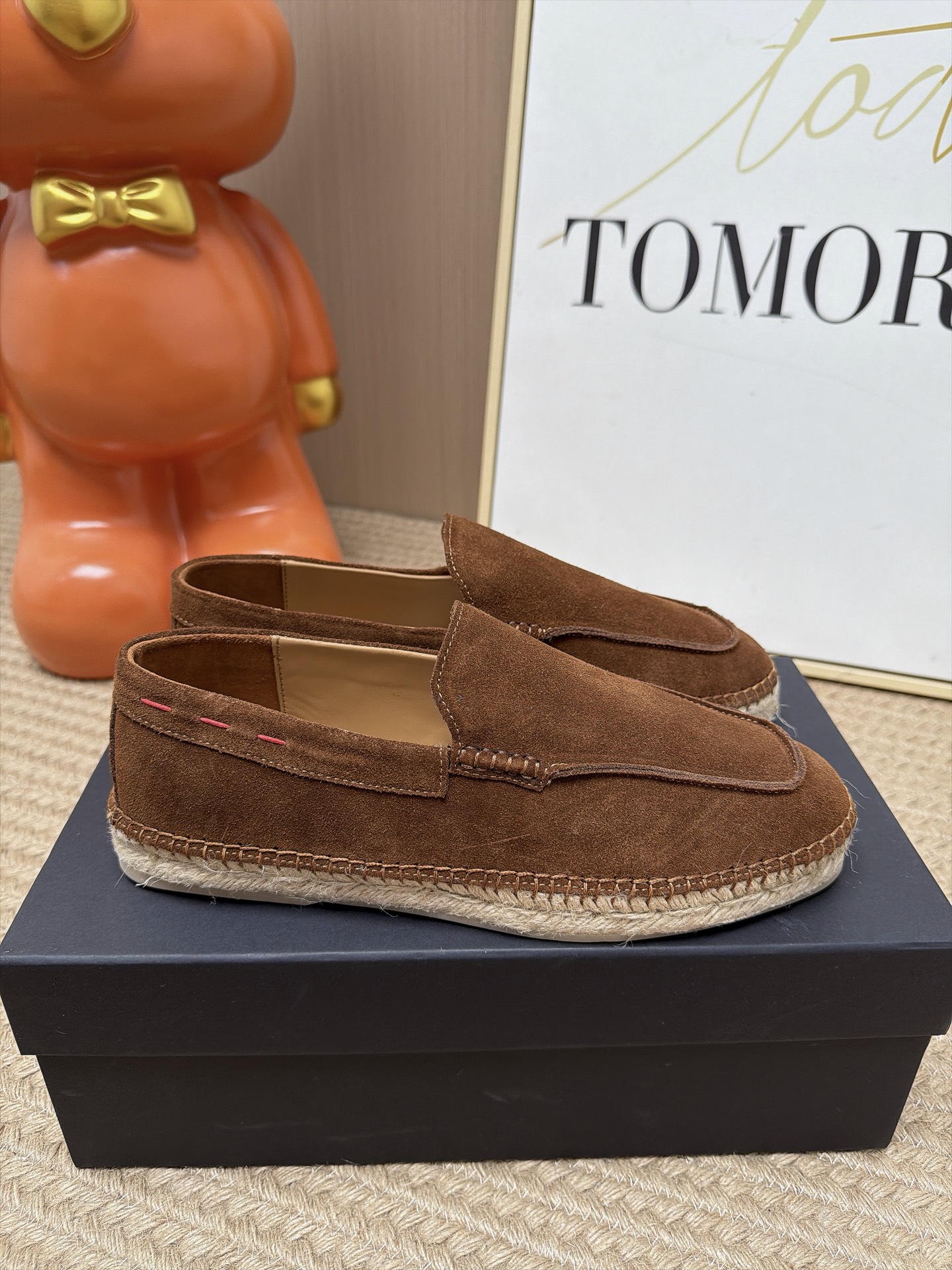 Мужские мокасины Kiton коричневого цвета