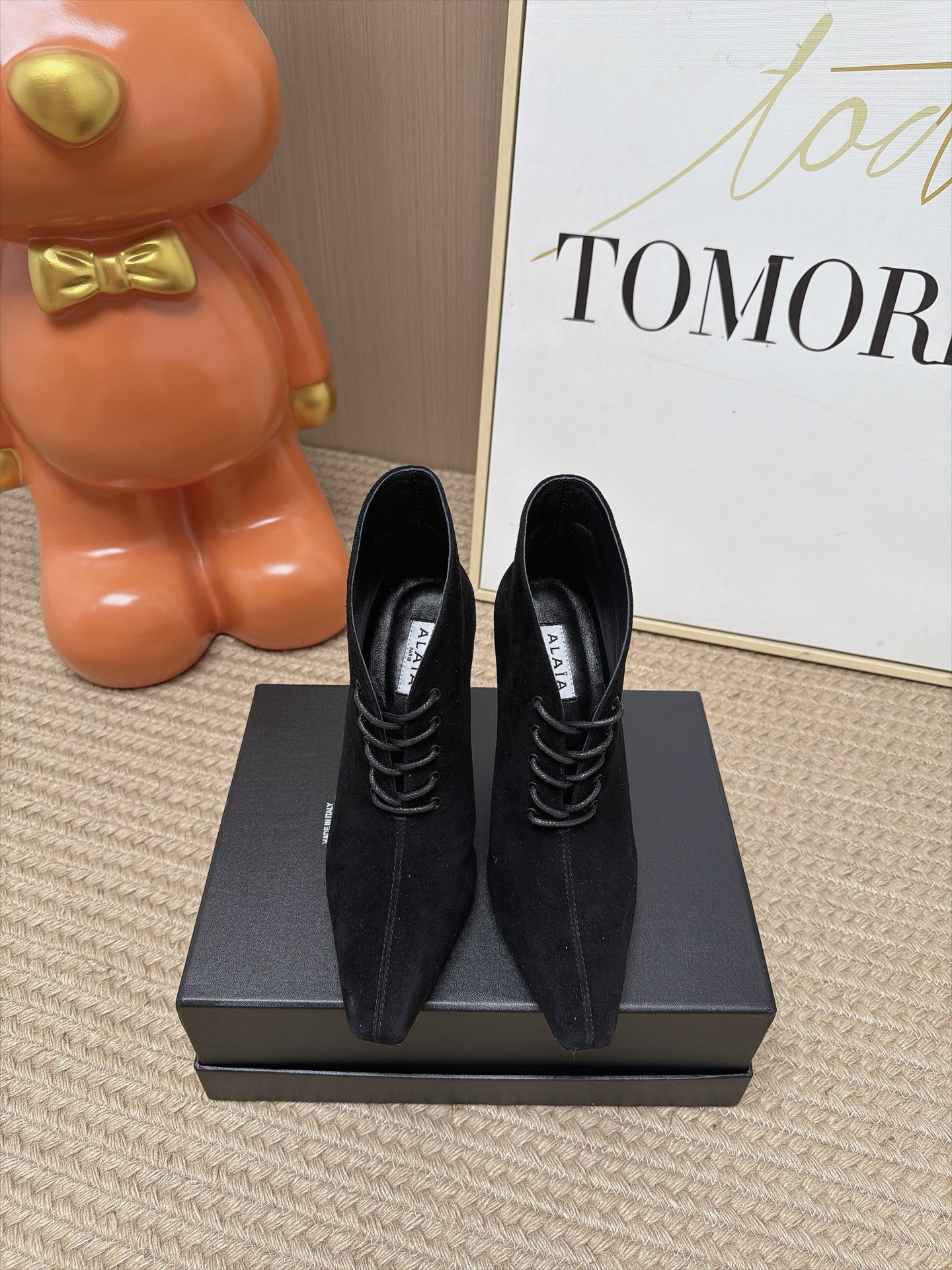 Женские ботильоны Alaia черного цвета Alaïa