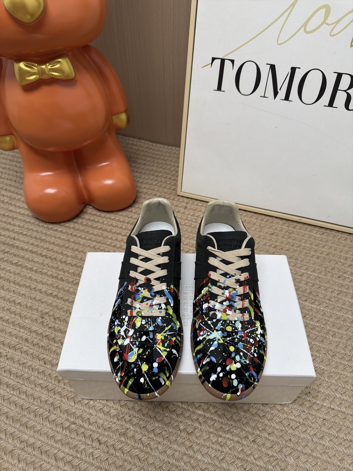 Женские кроссовки Maison Margiela MM6 с принтом