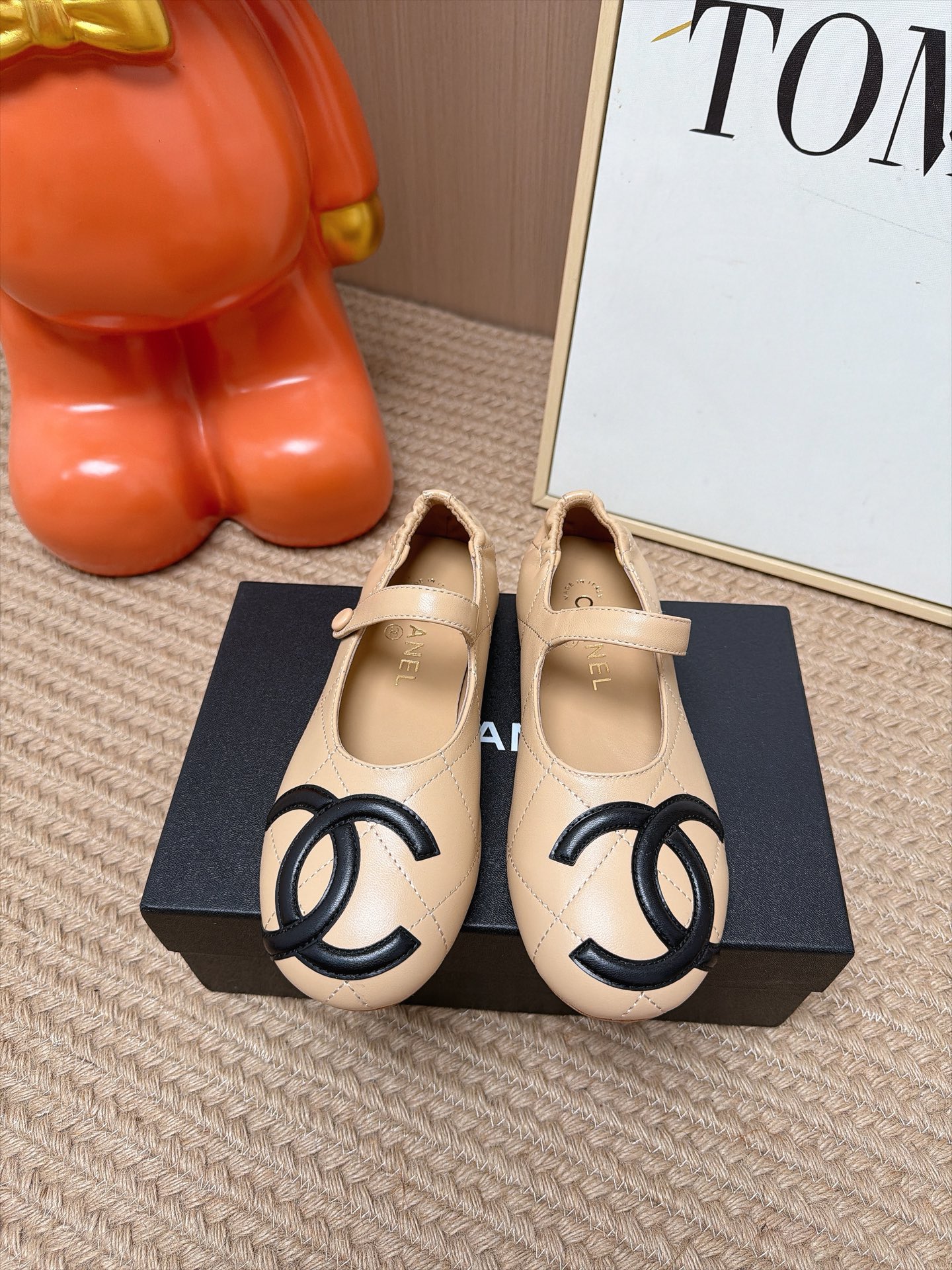 Chanel CC Logo Mary Jane Flats