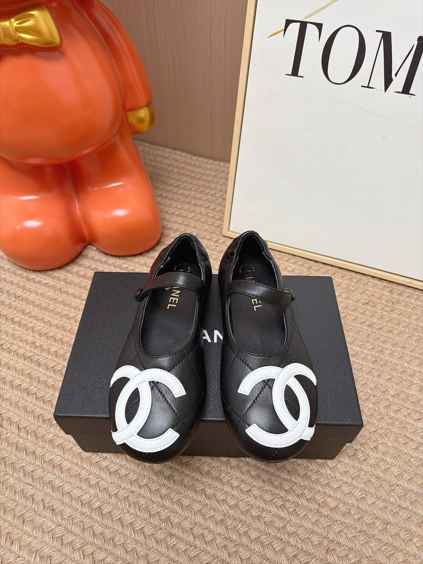 Chanel CC Logo Mary Jane Flats