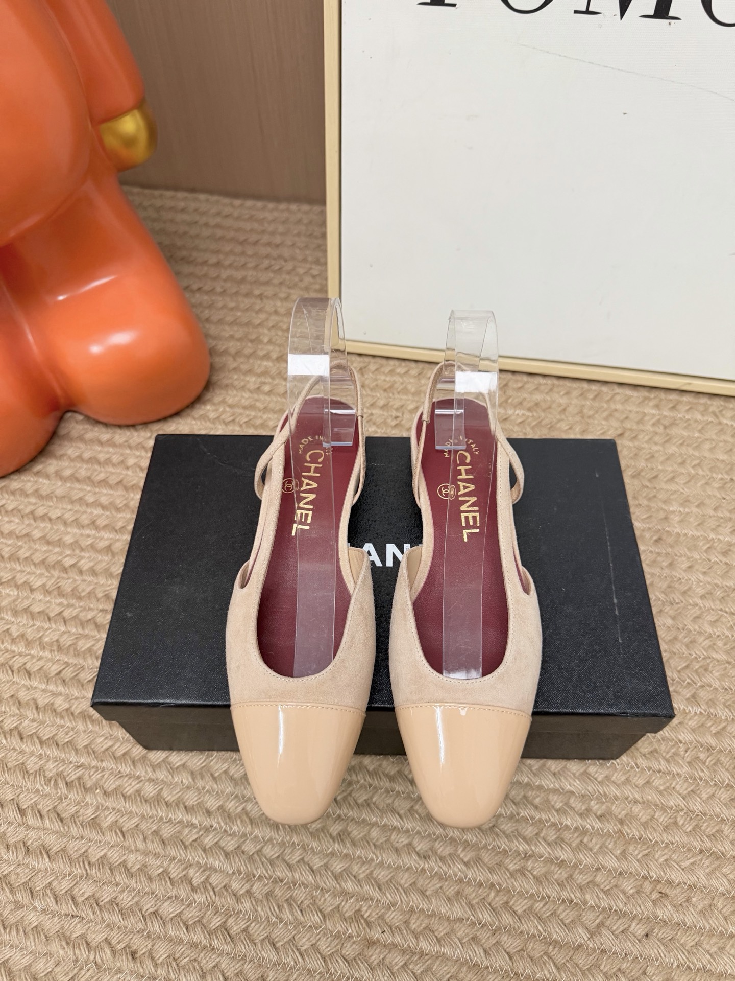 Chanel Beige Slingback Pumps