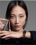 Chanel Reloj Venta de réplica en línea
 Negro Amarillo Incrustados con diamantes