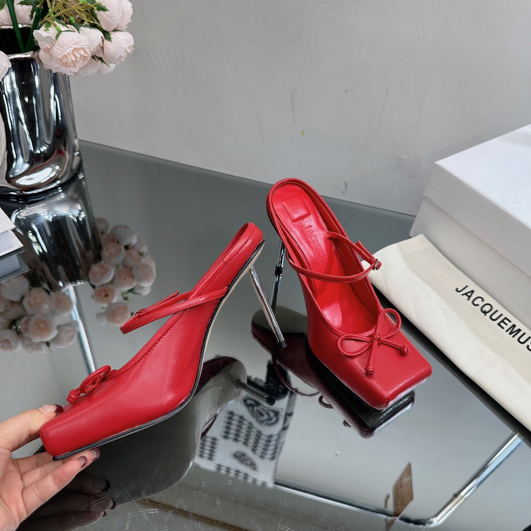 2023 Fashion Trend: Non-Legged Ballerina Heels with Metal Heel and Hybrid Sheep Skin - 图片 4