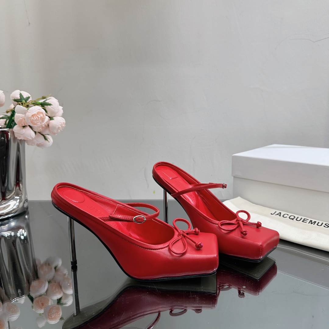 2023 Fashion Trend: Non-Legged Ballerina Heels with Metal Heel and Hybrid Sheep Skin - 图片 5