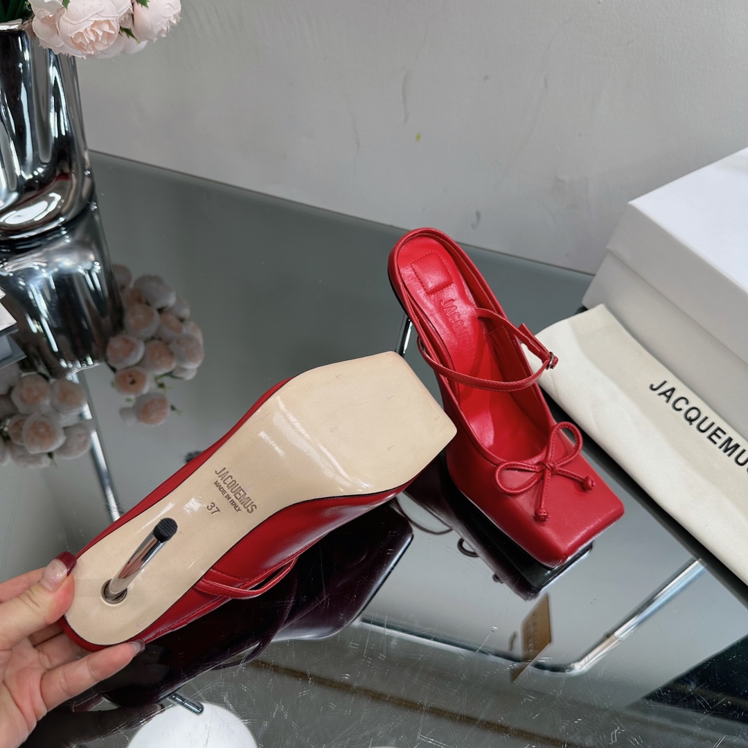 2023 Fashion Trend: Non-Legged Ballerina Heels with Metal Heel and Hybrid Sheep Skin - 图片 9
