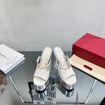 Valentino Shoes High Heel Pumps Sandals Genuine Leather Patent Sheepskin Fashion