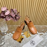 Hermes Shoes Mules Sandals Silver Calfskin Canvas Cowhide Genuine Leather Sheepskin Spring Collection Mini