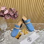 2023 AAA Replica Customize
 Hermes Shoes Mules Sandals Silver Calfskin Canvas Cowhide Genuine Leather Sheepskin Spring Collection Mini