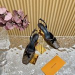 Louis Vuitton Sandals Single Layer Shoes Genuine Leather Goat Skin Sheepskin Spring Collection Vintage