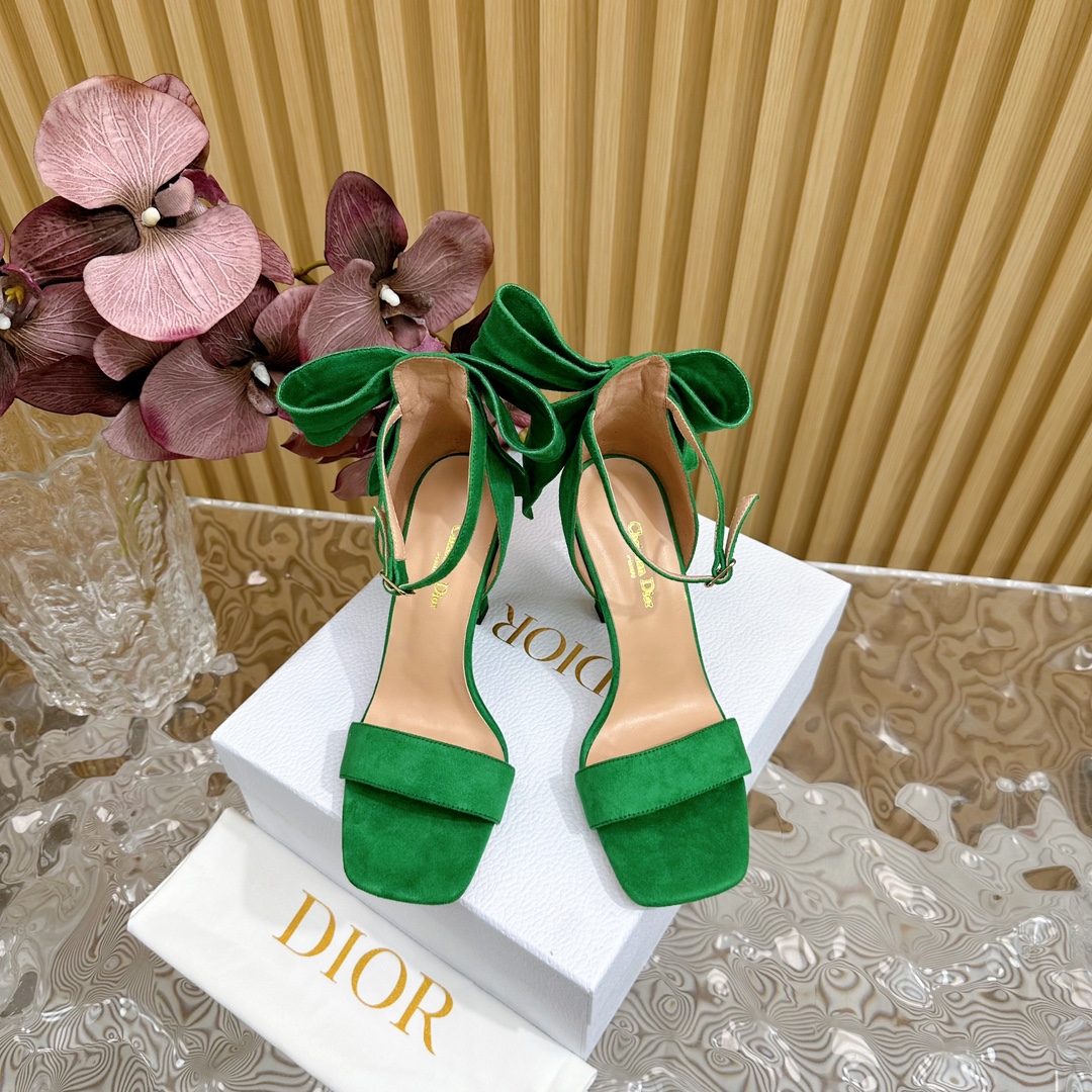 Dior Schuhe Pumps Mit Hohem Absatz Sandalen Rindsleder Schaffell Frühling/Sommer Kollektion