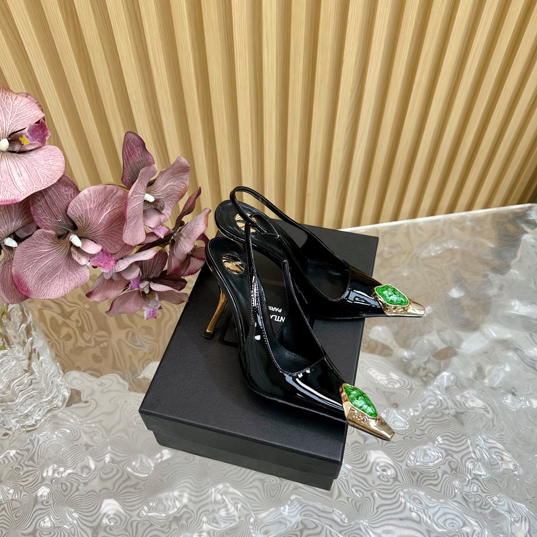圣罗兰 Saint Laurent 经典高奢皮鞋鞋履高跟鞋 #BE88BC30 2