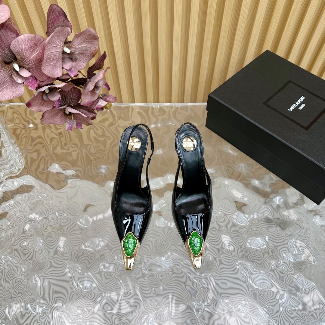 圣罗兰 Saint Laurent 经典高奢皮鞋鞋履高跟鞋 #BE88BC30 4