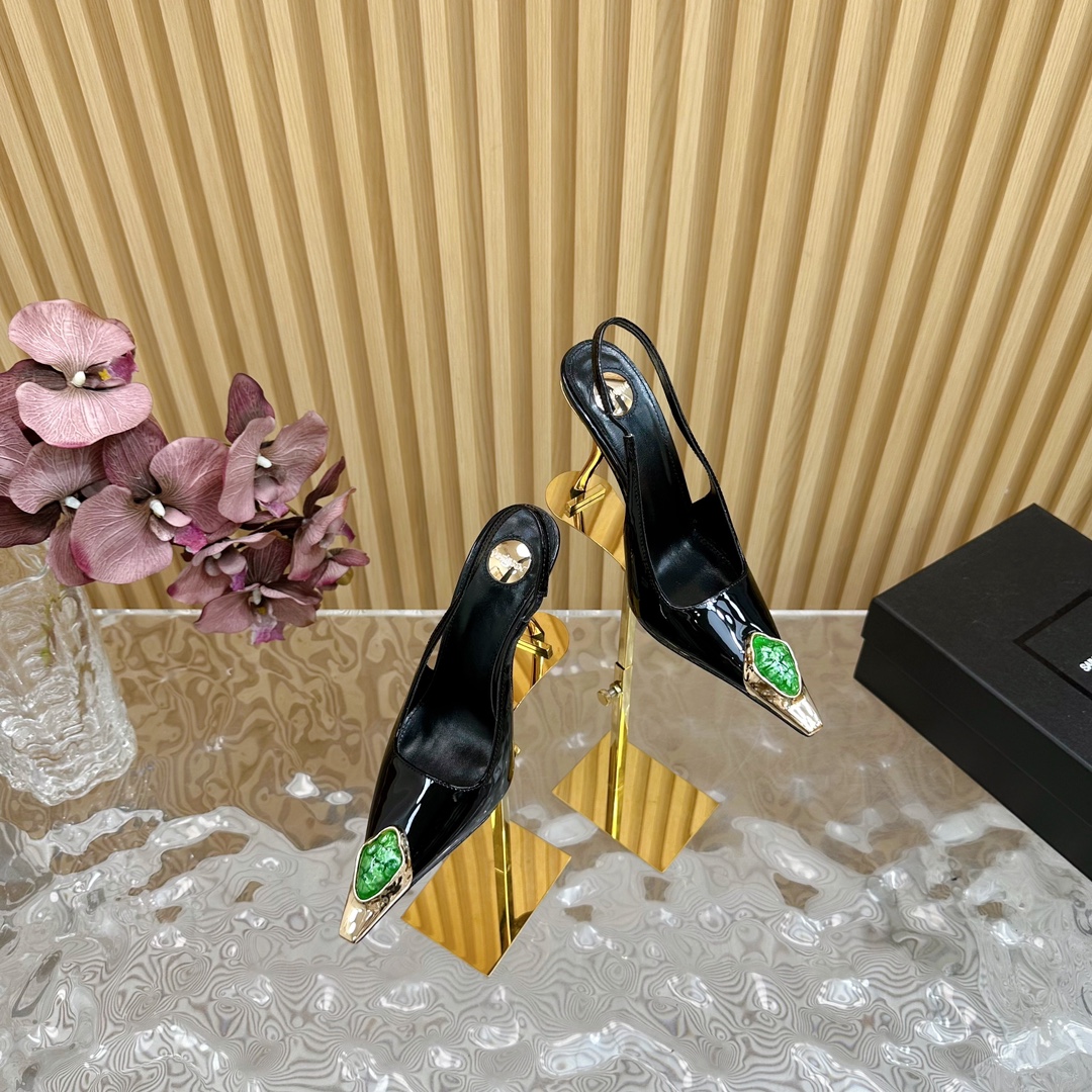 圣罗兰 Saint Laurent 经典高奢皮鞋鞋履高跟鞋 #BE88BC30 3