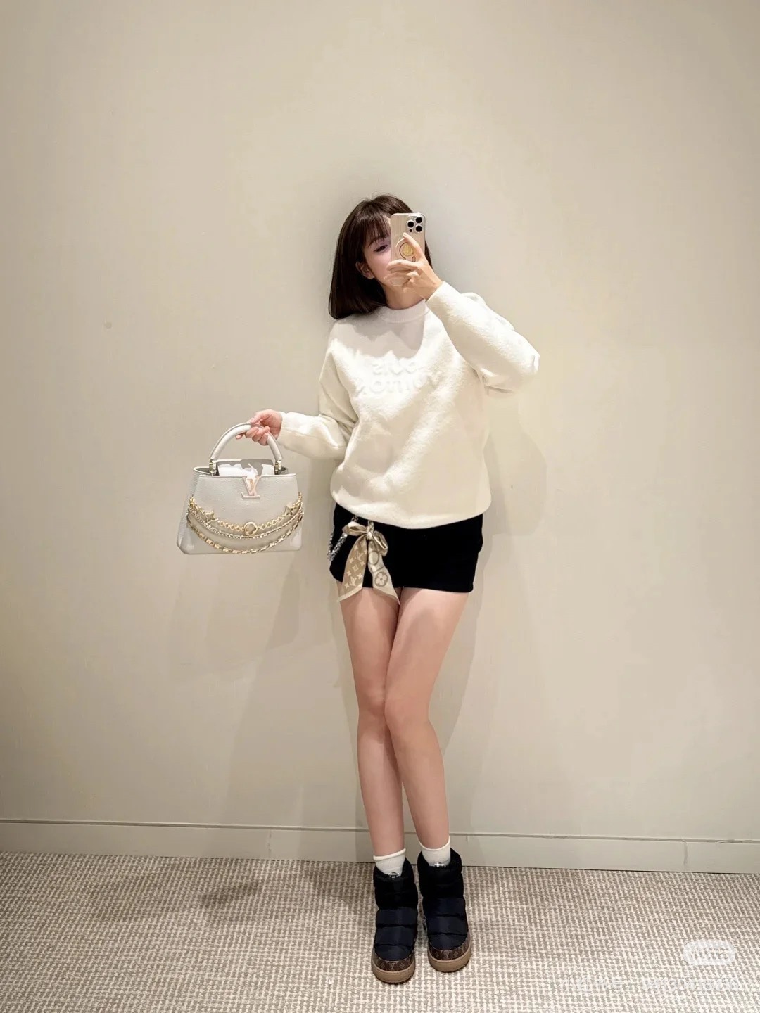 NO:594556,Upper foot picture, snow boots, boots19860909上脚图,雪地靴,boots,Women's Shoes