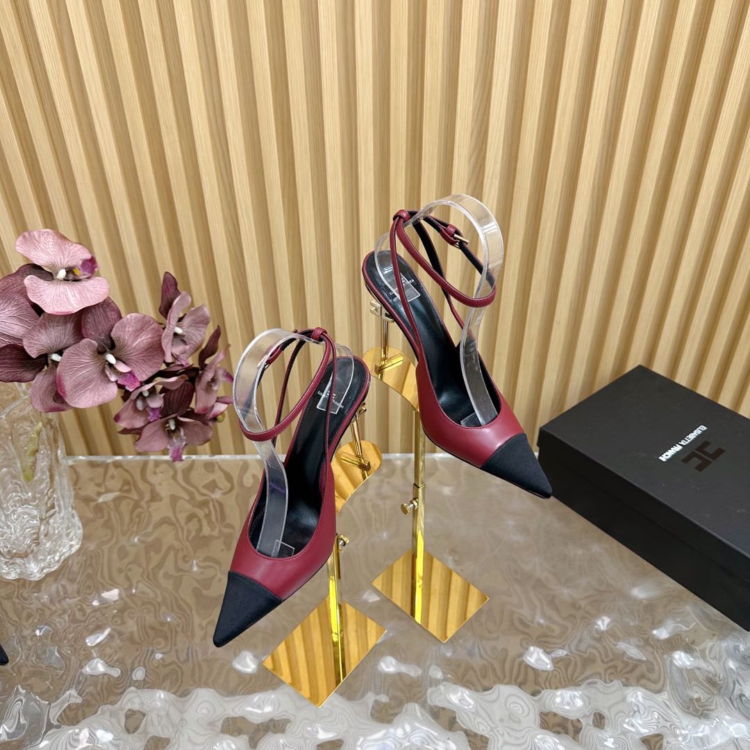 NO:129399,The top version of the market, exclusive new model released, the entire series has successively launched all heel-shaped models, and finally ushered in it. A light luxury brand, Elisabetta Franchi Elisabetta Franchi, beautiful high-heel fashion show sandals, ELISABETTA FRANCH is a fashion brand from Italy. —————————————————————————————— Prepare to welcome a wave of beautiful pointed high-heeled heart-warming snipers. The small gold bars show the cold and cool atmosphere and the sexy pointed toe collision. Simple and high-end. The heel is stable and elegant. The flash drill strap and velvet upper lit up the romantic atmosphere, the thin heel beauty gives a new 