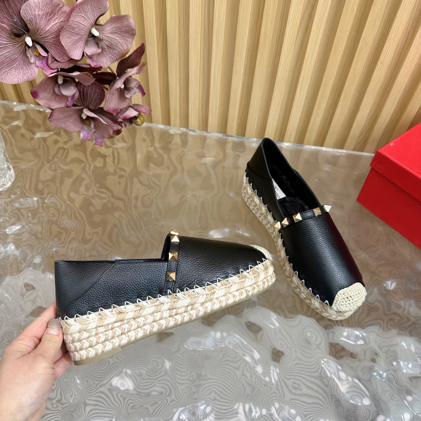 Valentino Garavani Espadrille Flats with Studs - Women's Designer Shoes 8 i1742415066594 2784 0 6