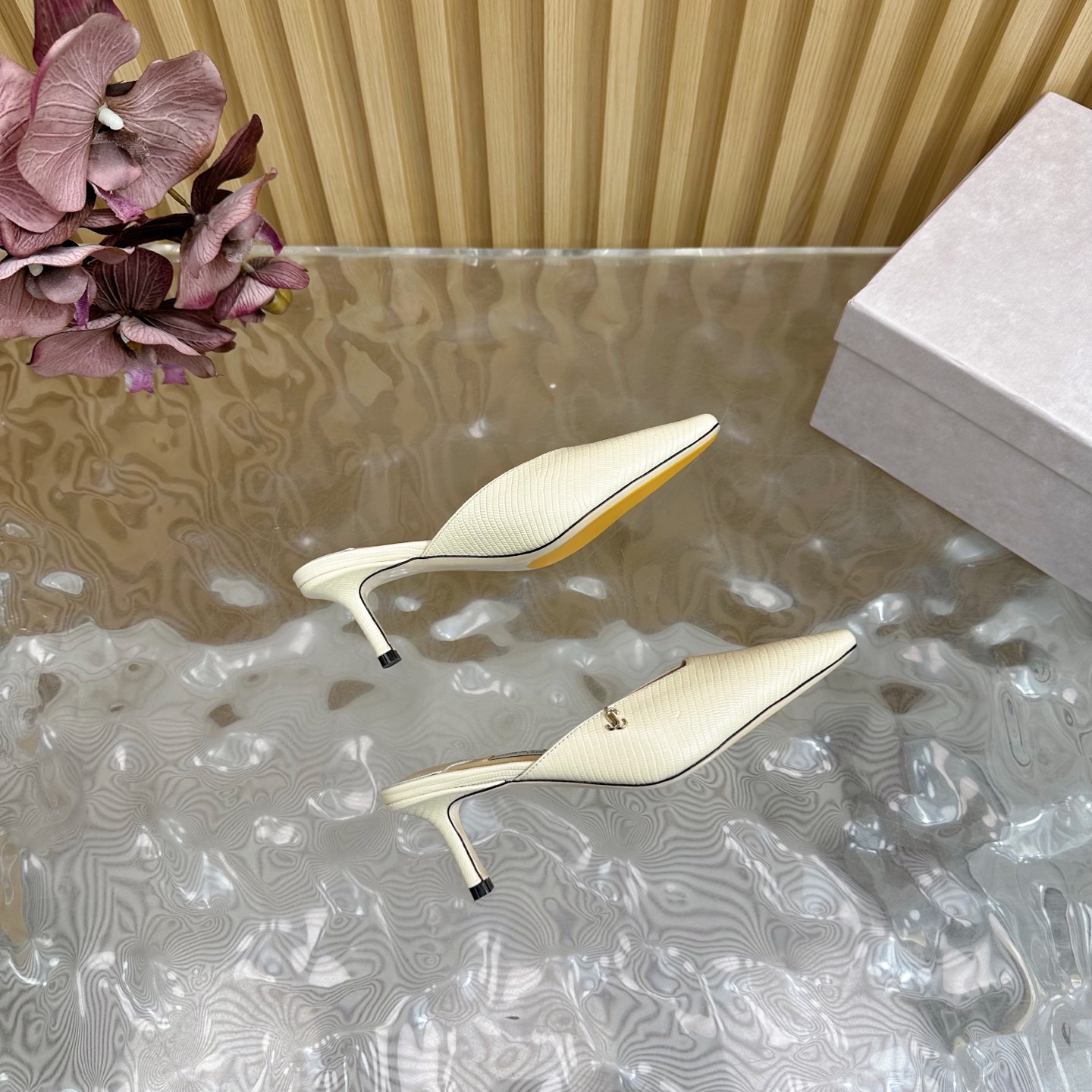 Jimmy Choo Haute Couture Classic Luxury Leather Shoe Loafer Shoes 9