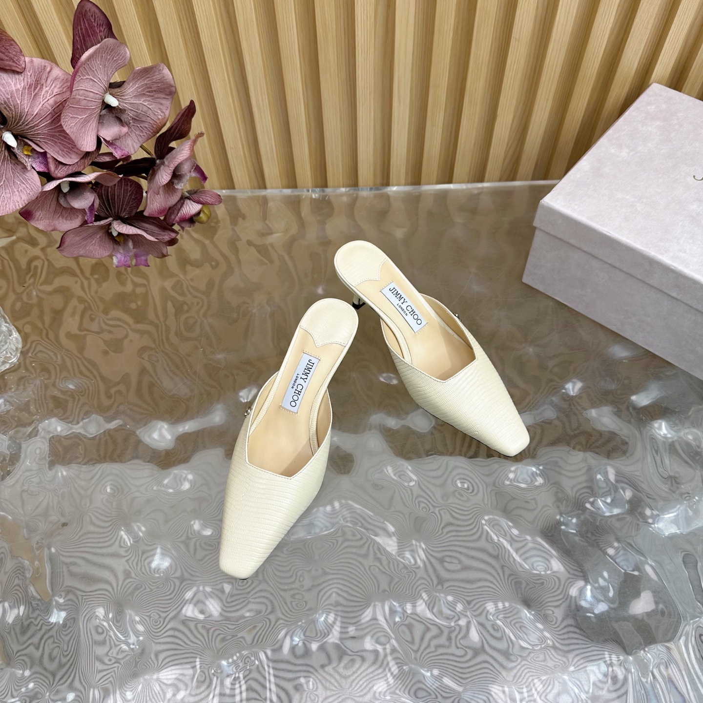 Jimmy Choo Haute Couture Classic Luxury Leather Shoe Loafer Shoes 6