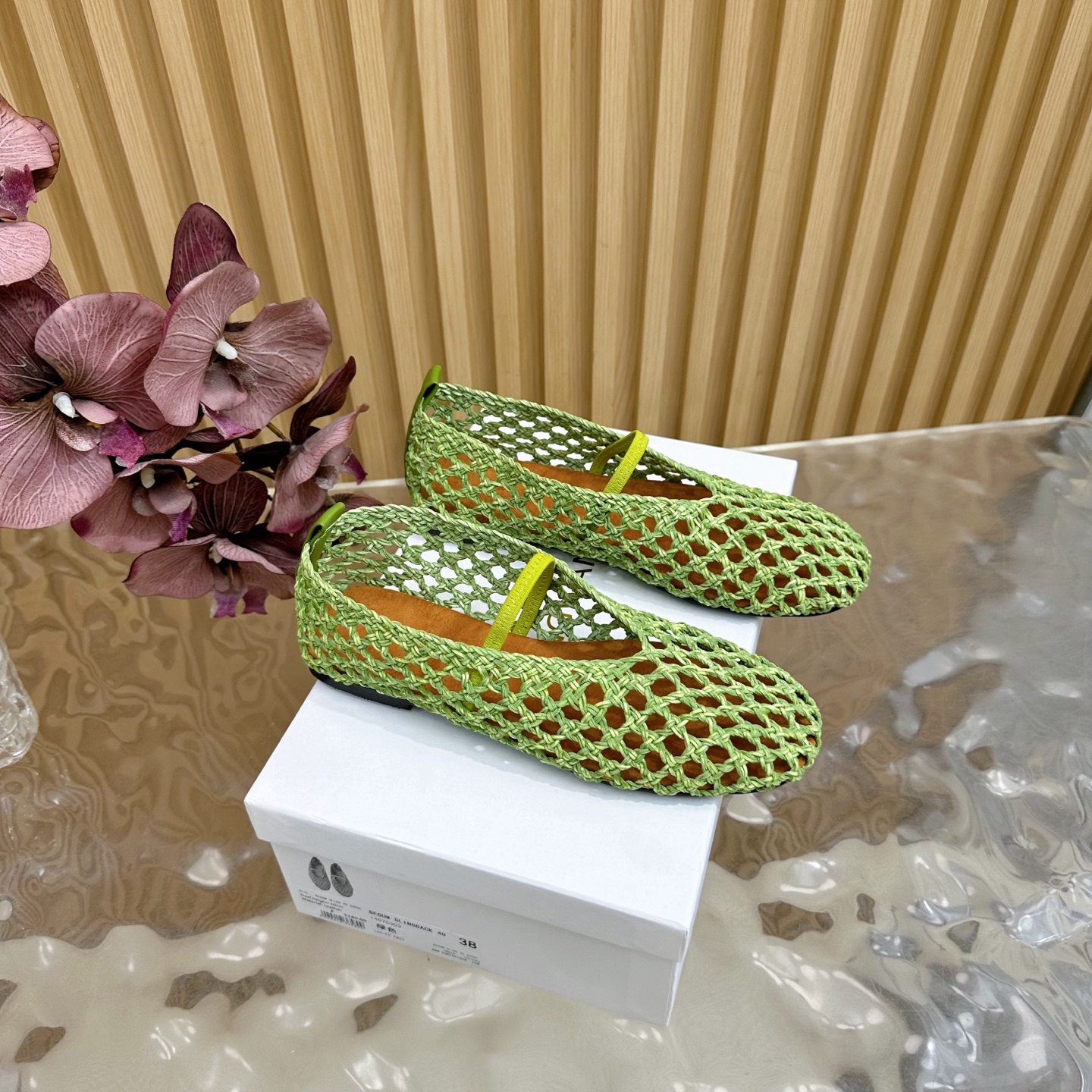 Fashion Trends for Summer 2025: Crystal-Coated Monolith Shoes with Velvet Pumping Foot
