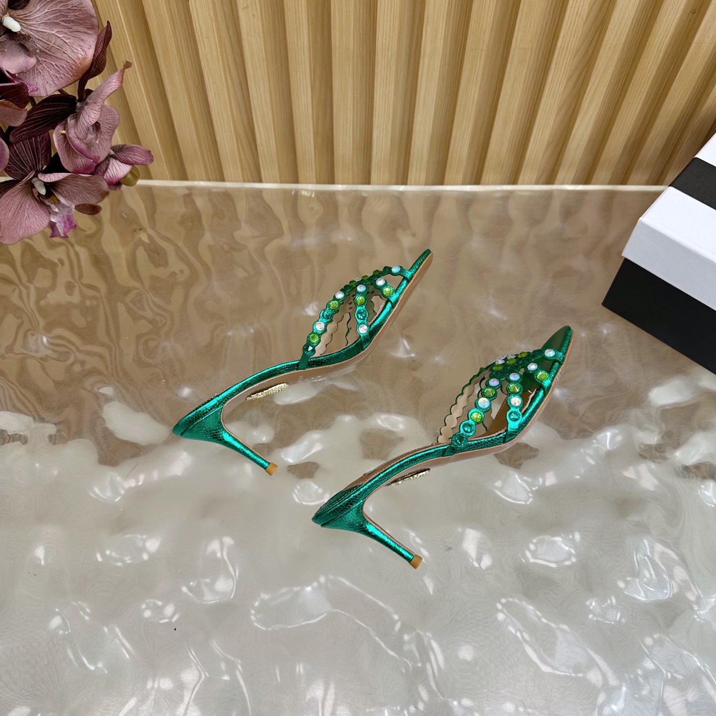 “Aquazzura 2025 Top Version: Elegant Sheepskin Shoes for Parties and Nightclubs – High Quality Italian Design” - 图片 9