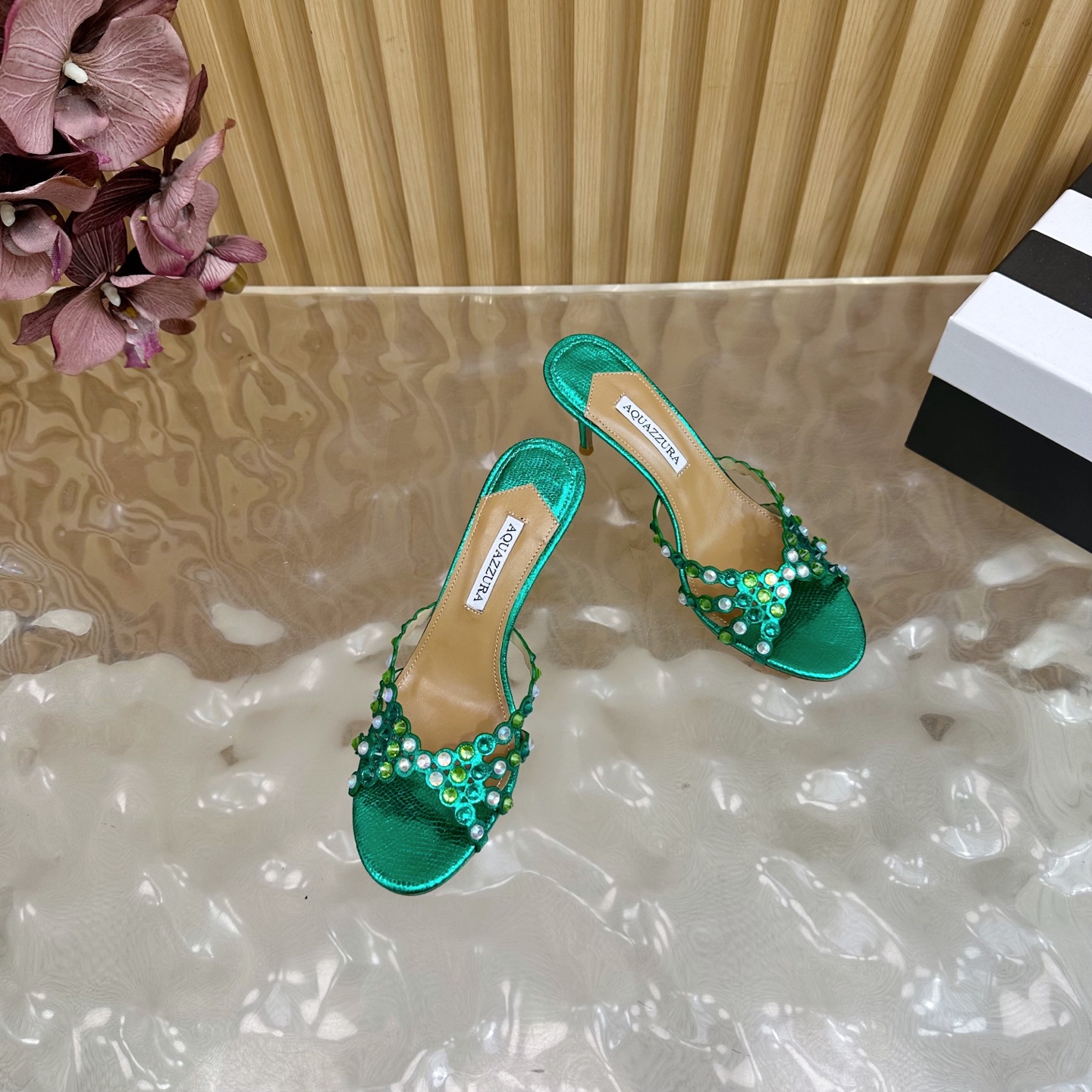 “Aquazzura 2025 Top Version: Elegant Sheepskin Shoes for Parties and Nightclubs – High Quality Italian Design” - 图片 6