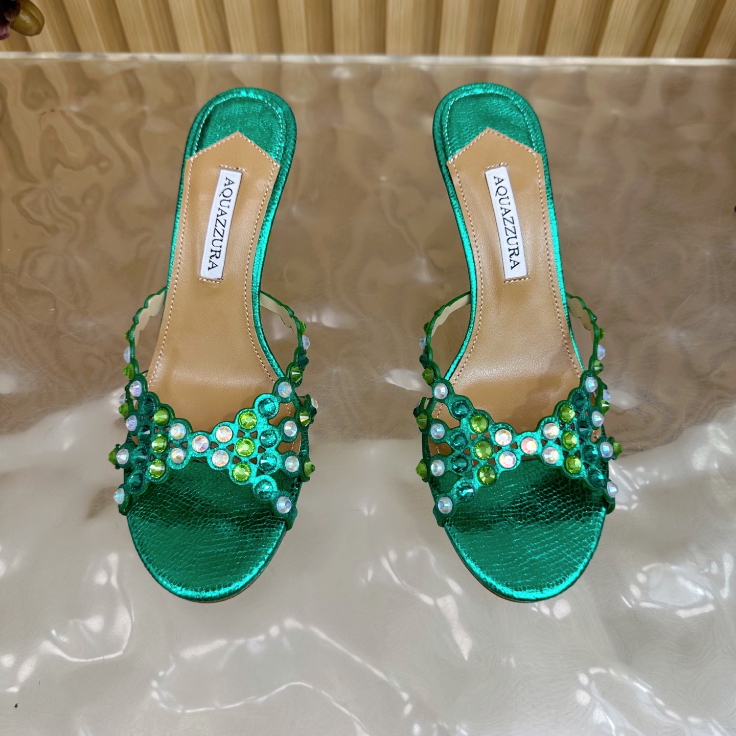 “Aquazzura 2025 Top Version: Elegant Sheepskin Shoes for Parties and Nightclubs – High Quality Italian Design” - 图片 5