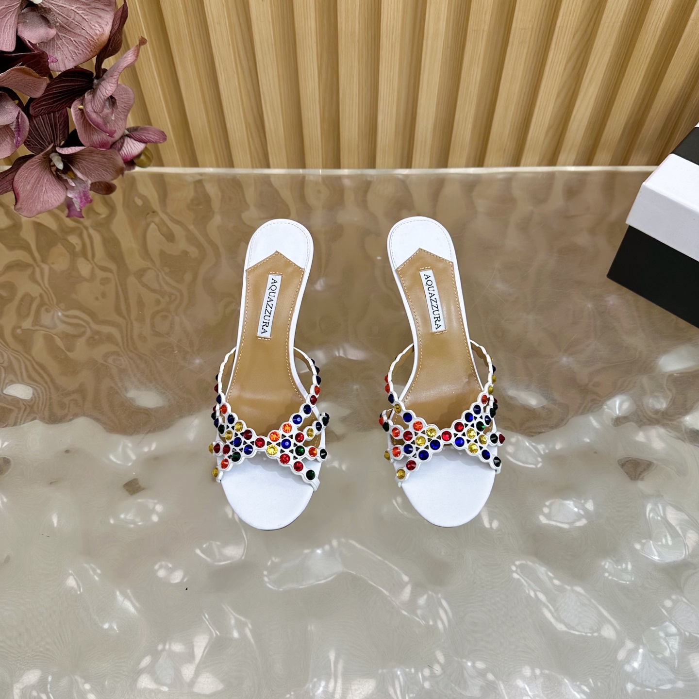 “Aquazzura 2025 Top Version Women’s Party Shoes: High-Quality Italian Leather, 9.5cm Heels” - 图片 7
