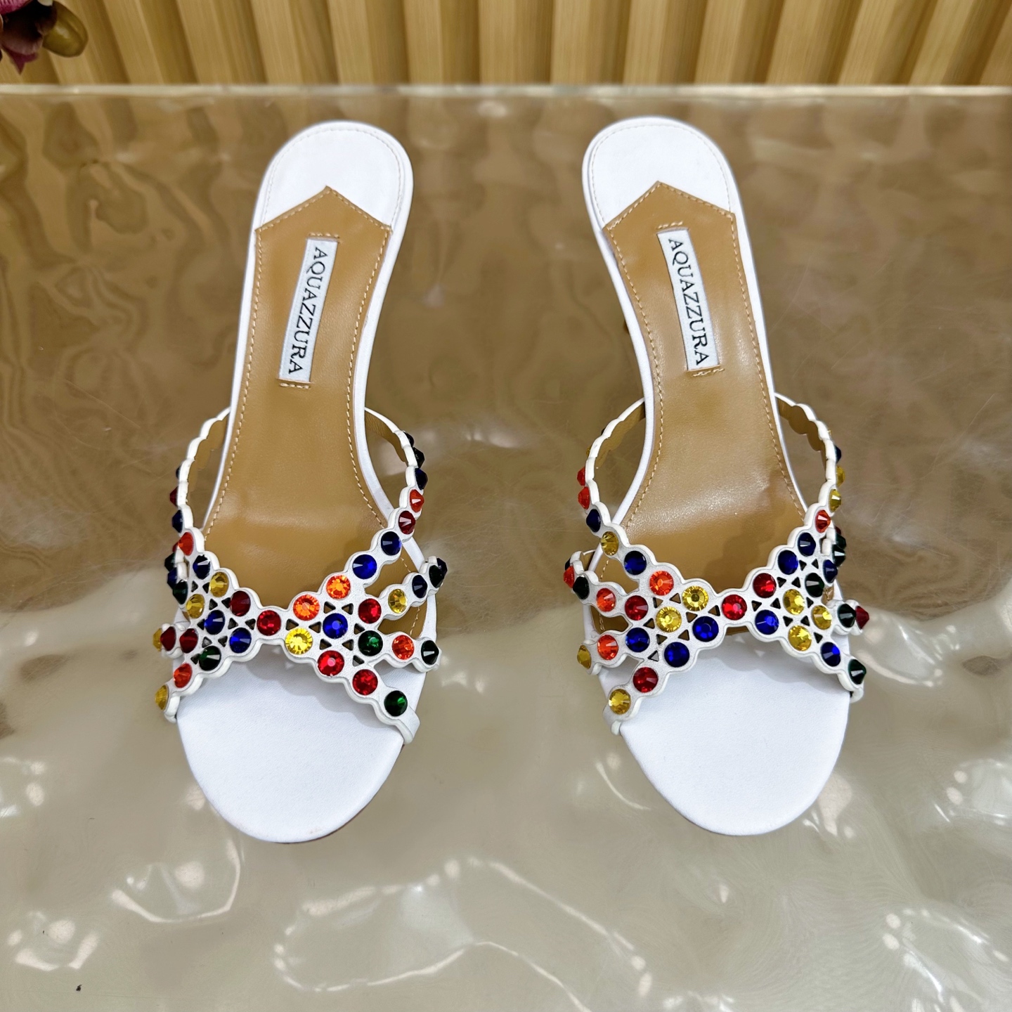 “Aquazzura 2025 Top Version Women’s Party Shoes: High-Quality Italian Leather, 9.5cm Heels” - 图片 4